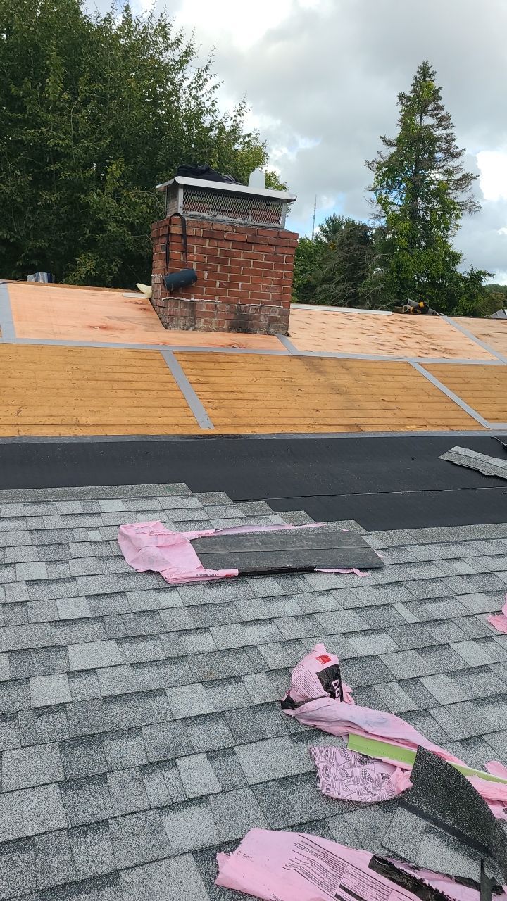 Residential Roofing Installation using Owens Corning Duration Slatestone Gray by A Plus Exterior