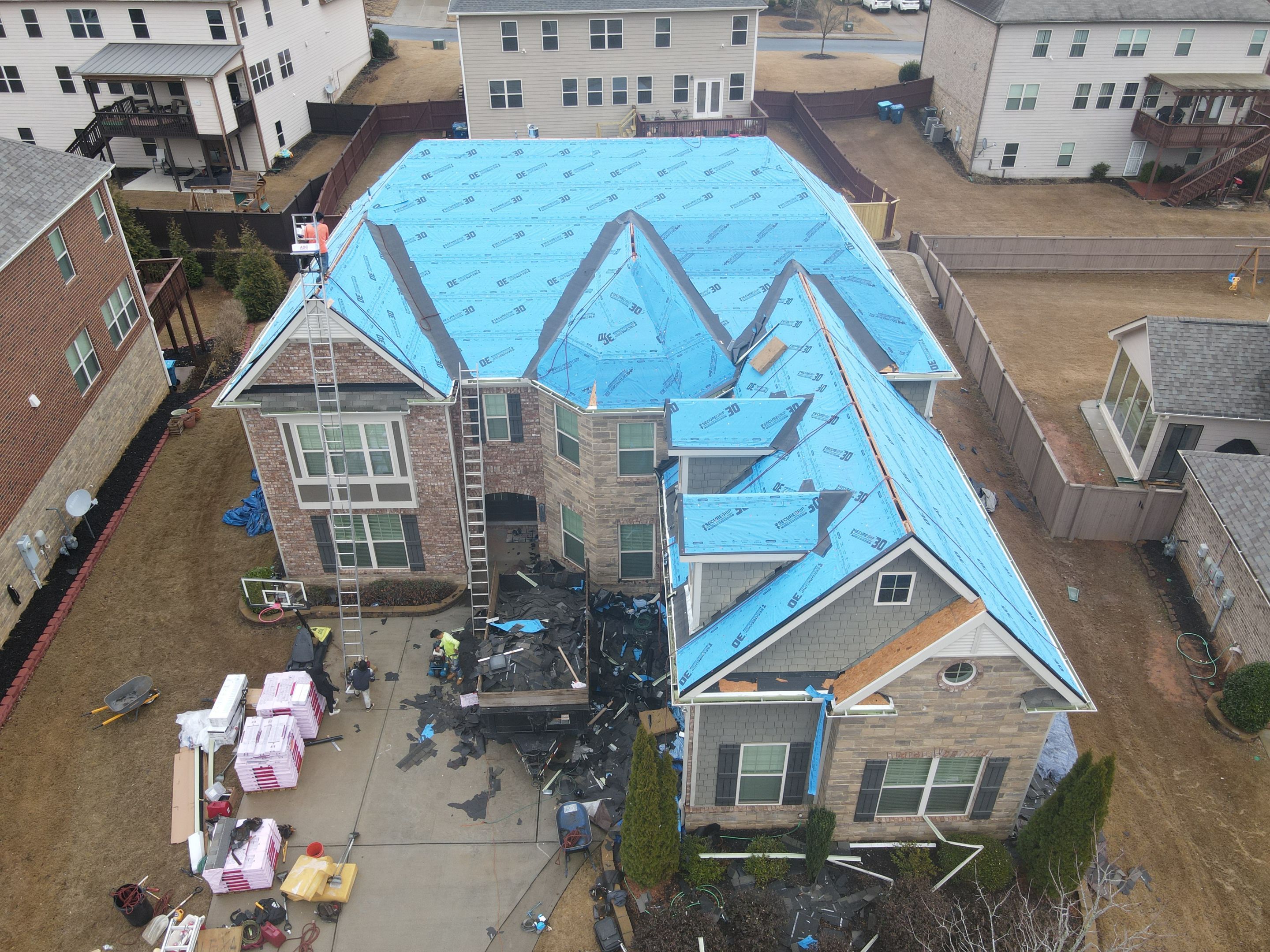 Residential Roofing Installation using Owens Corning by Inspector Roofing and Restoration