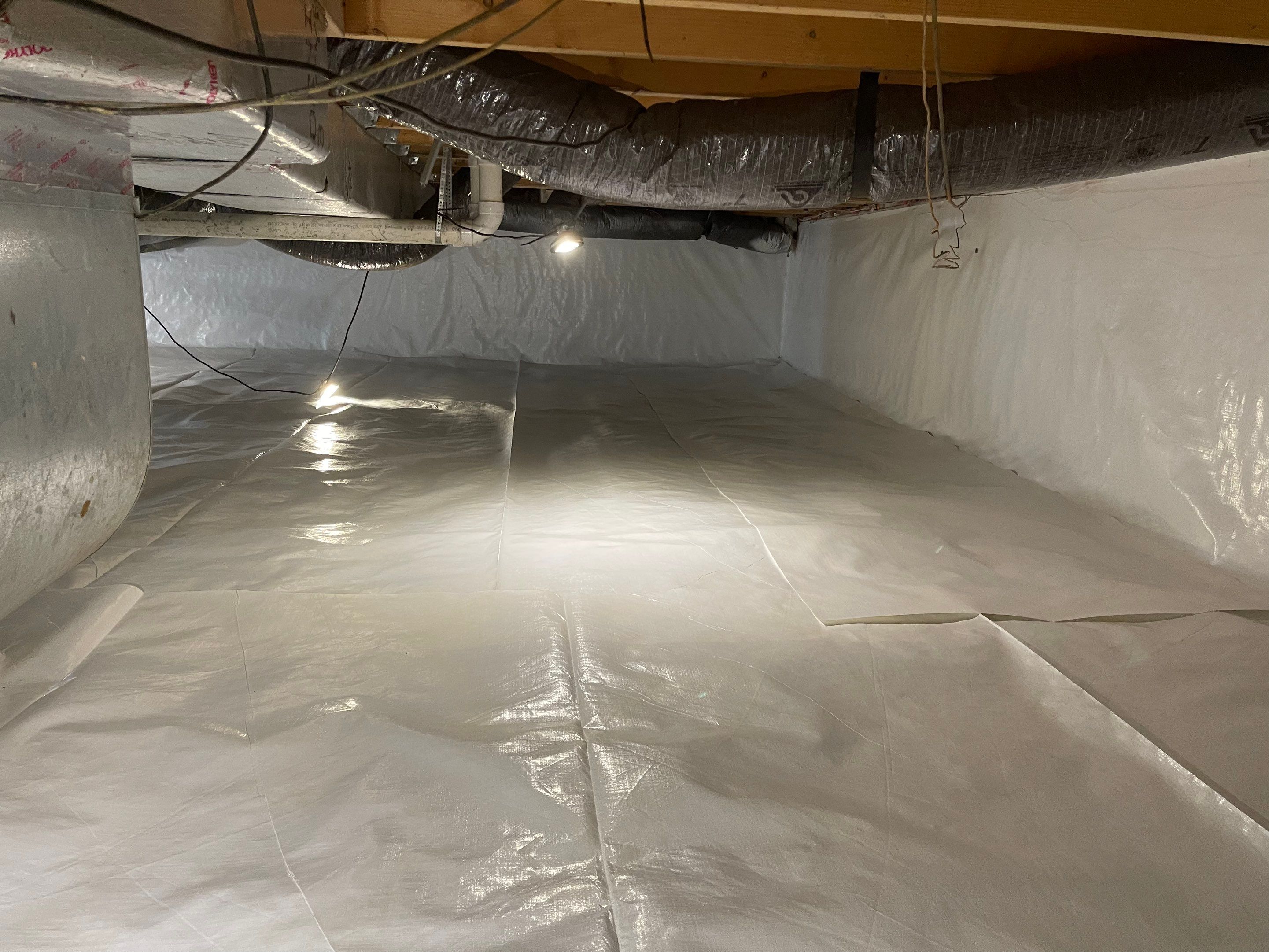 Crawl Space Waterproofing & Encapsulation using GrateProducts by Toledo Basement Repair