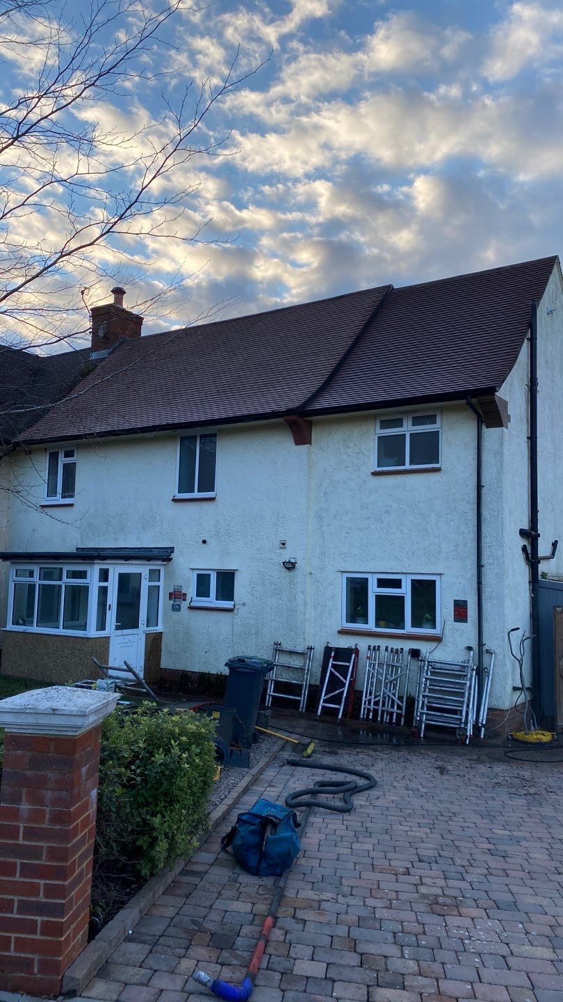 Roof - Driveway - Patio Clean using Honda 15lpm Low Pressure Washing Machine by Ges Exterior Cleaning ltd