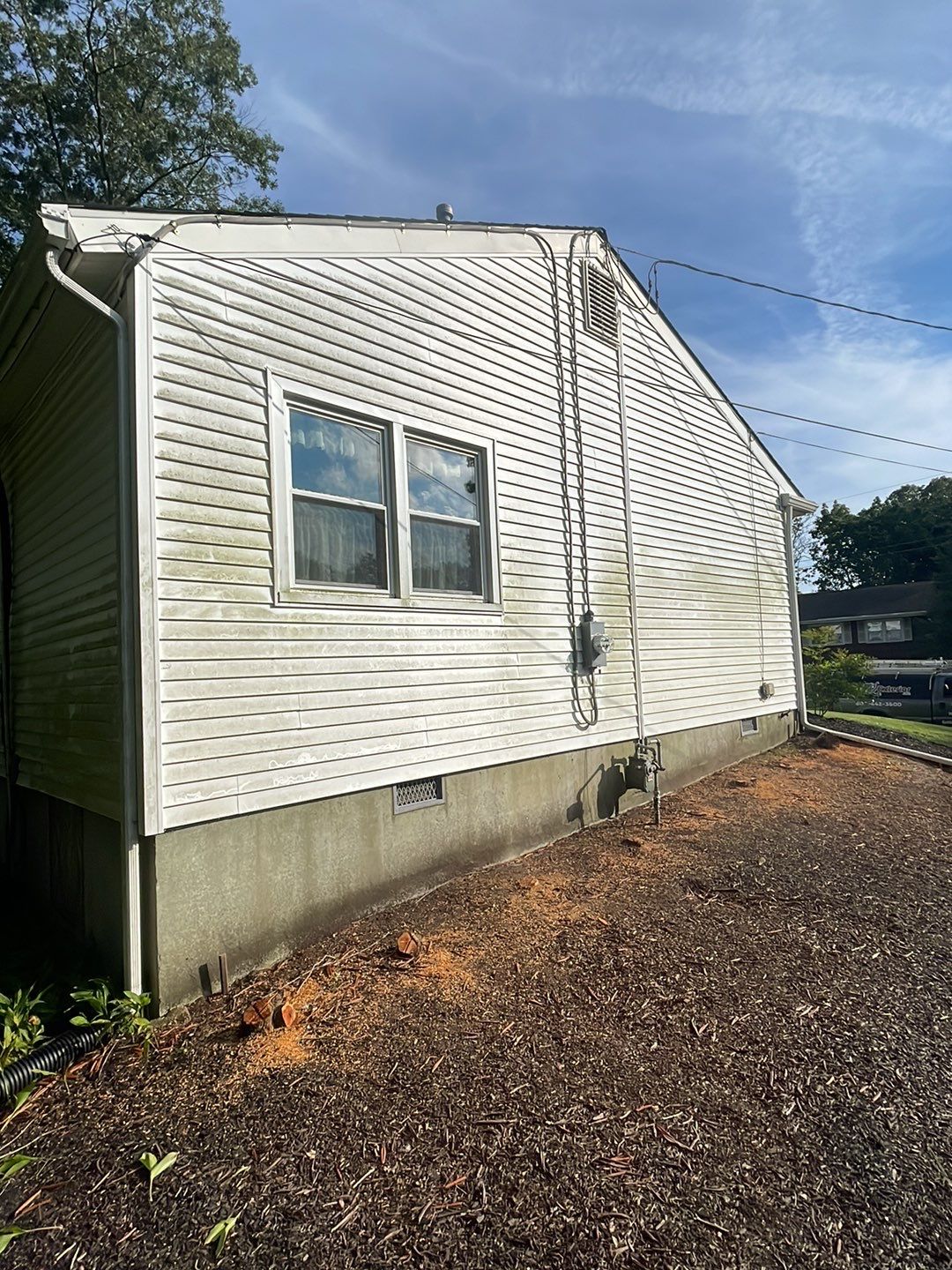 House Wash & Roof SoftWash (rear four season room) by SJ Exterior