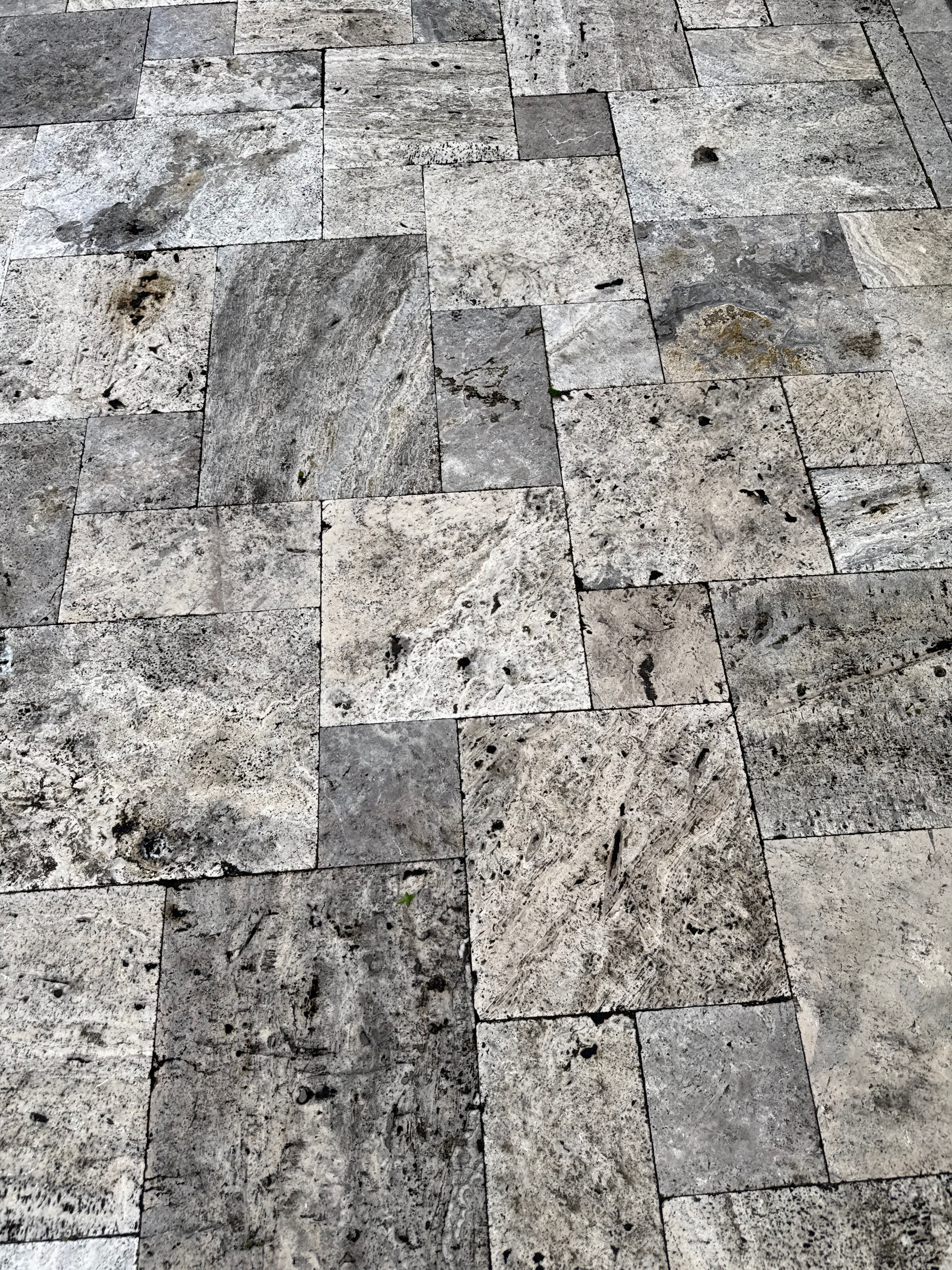 Travertine Patio and Natural Stone Spa in Brantley by Cornerstone Hard Surface Restoration 