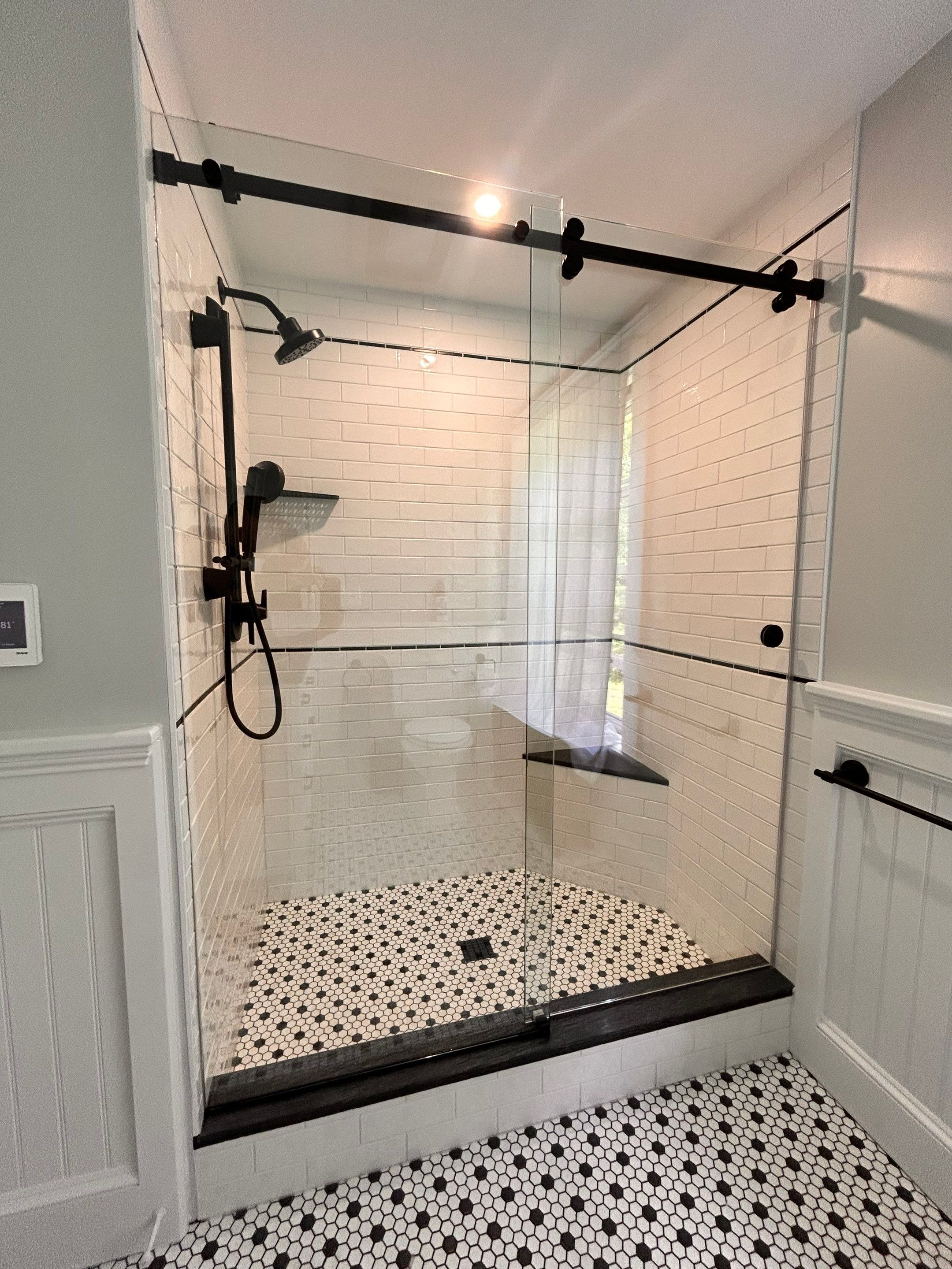CRL Deluxe Serenity Shower using Tempered Shower Glass by Cheshire Glass Company