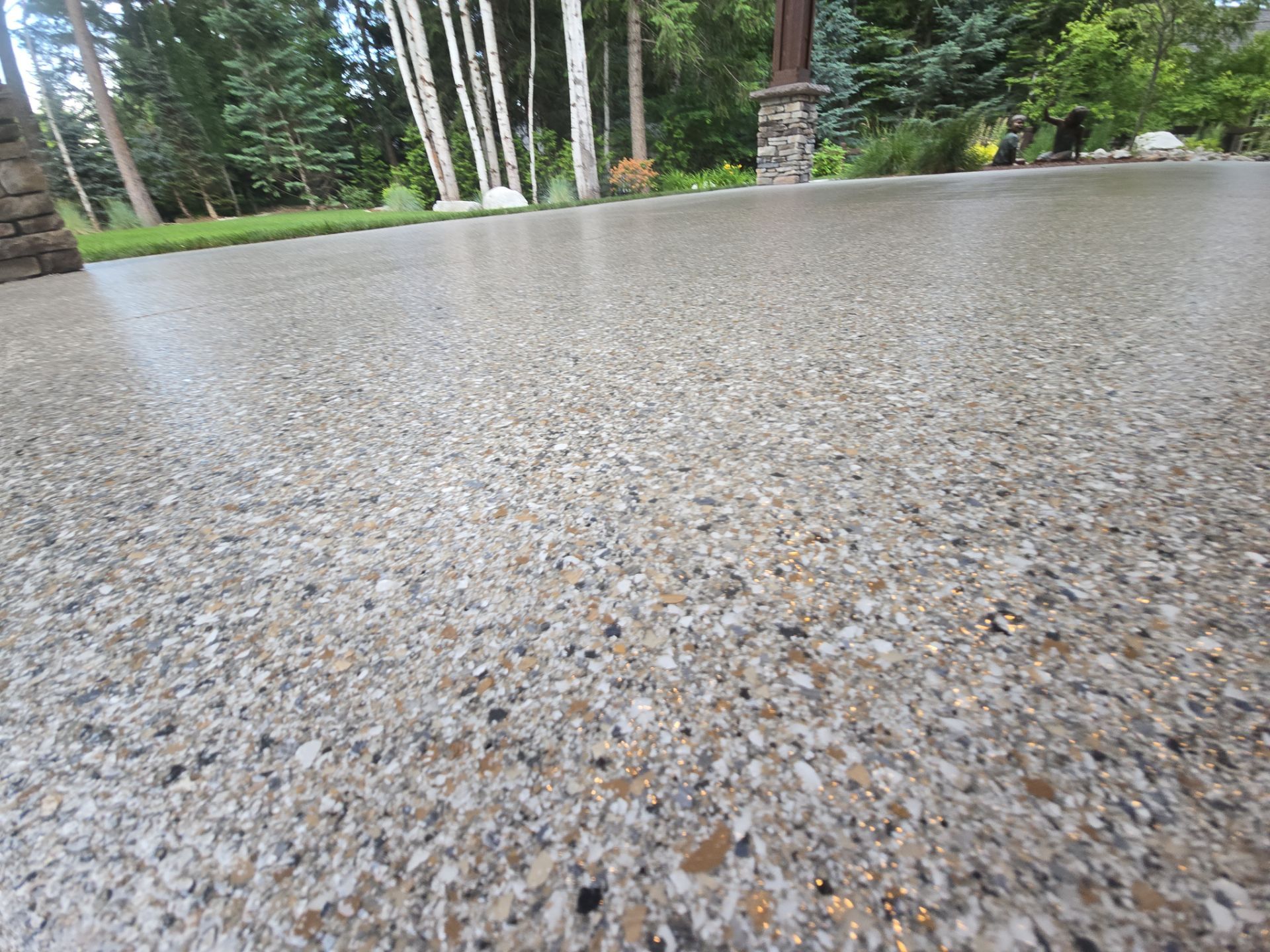 Hayden Concrete Patio Resurfacing with Claystone Hybrid Finish by Croc Coatings, LLC