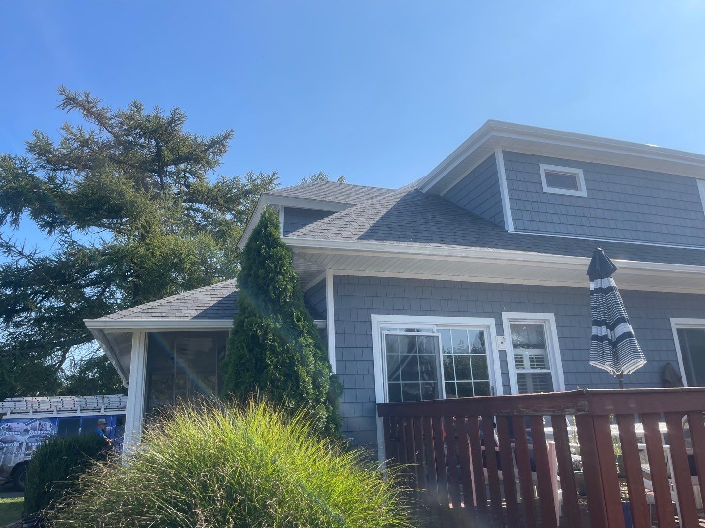 Residential Roofing Installation using Owens Corning TruDefinition Duration - Estate Gray & Flagstone Cedar Impressions by A Plus Exterior