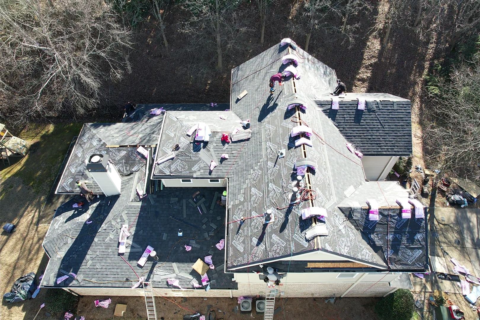 Residential Roofing Installation using Owens Corning by Inspector Roofing and Restoration