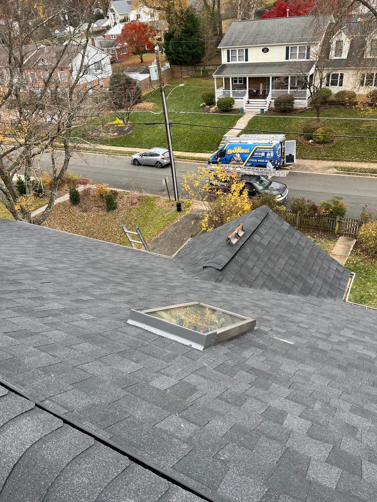 Falls Church: Residential Roof Replacement with CertainTeed Landmark Pro in Max Def Charcoal Black by RM Banning, Inc.