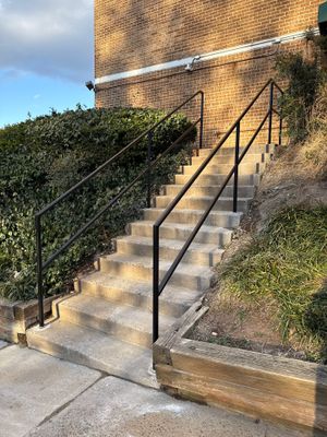 Commercial Entrance Pipe Railing Replacement – Falls Church, VA