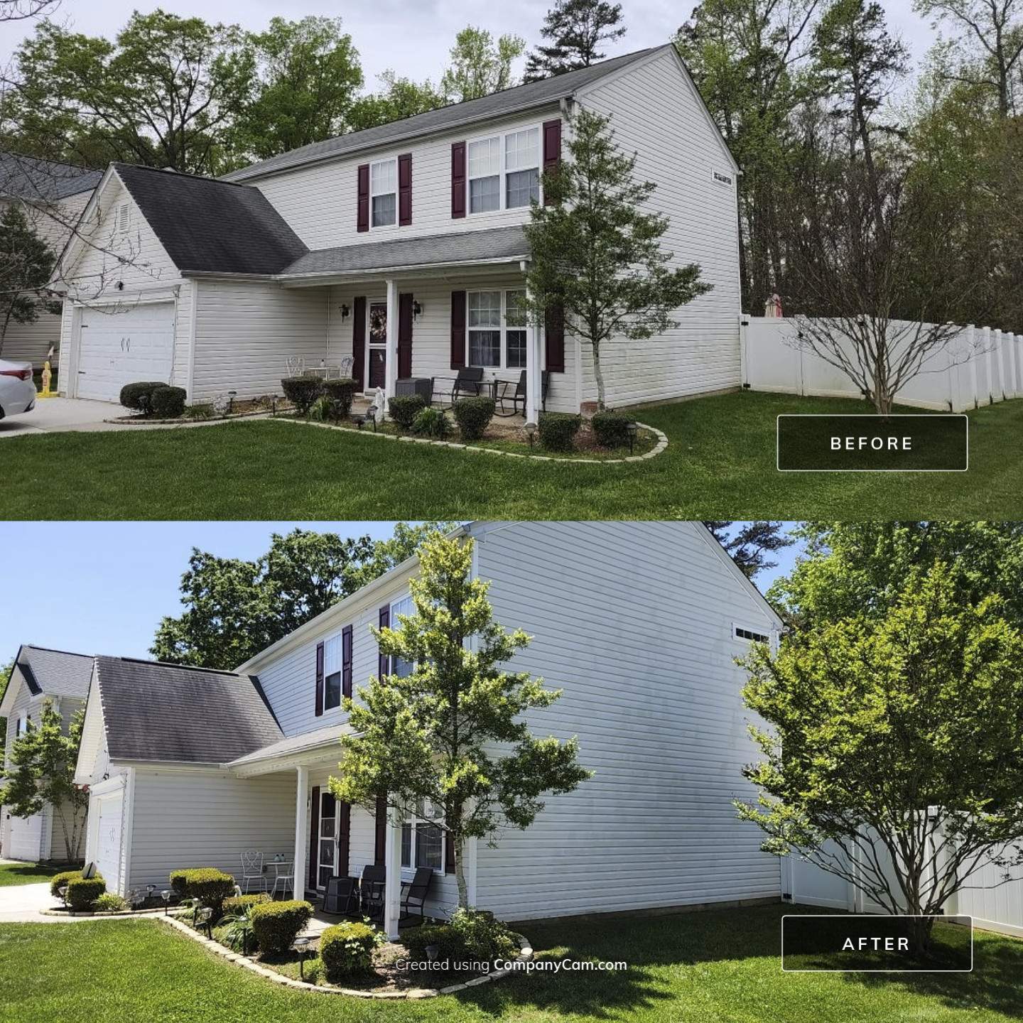 House Wash using cleaner by G&H Home Tech Pros LLC