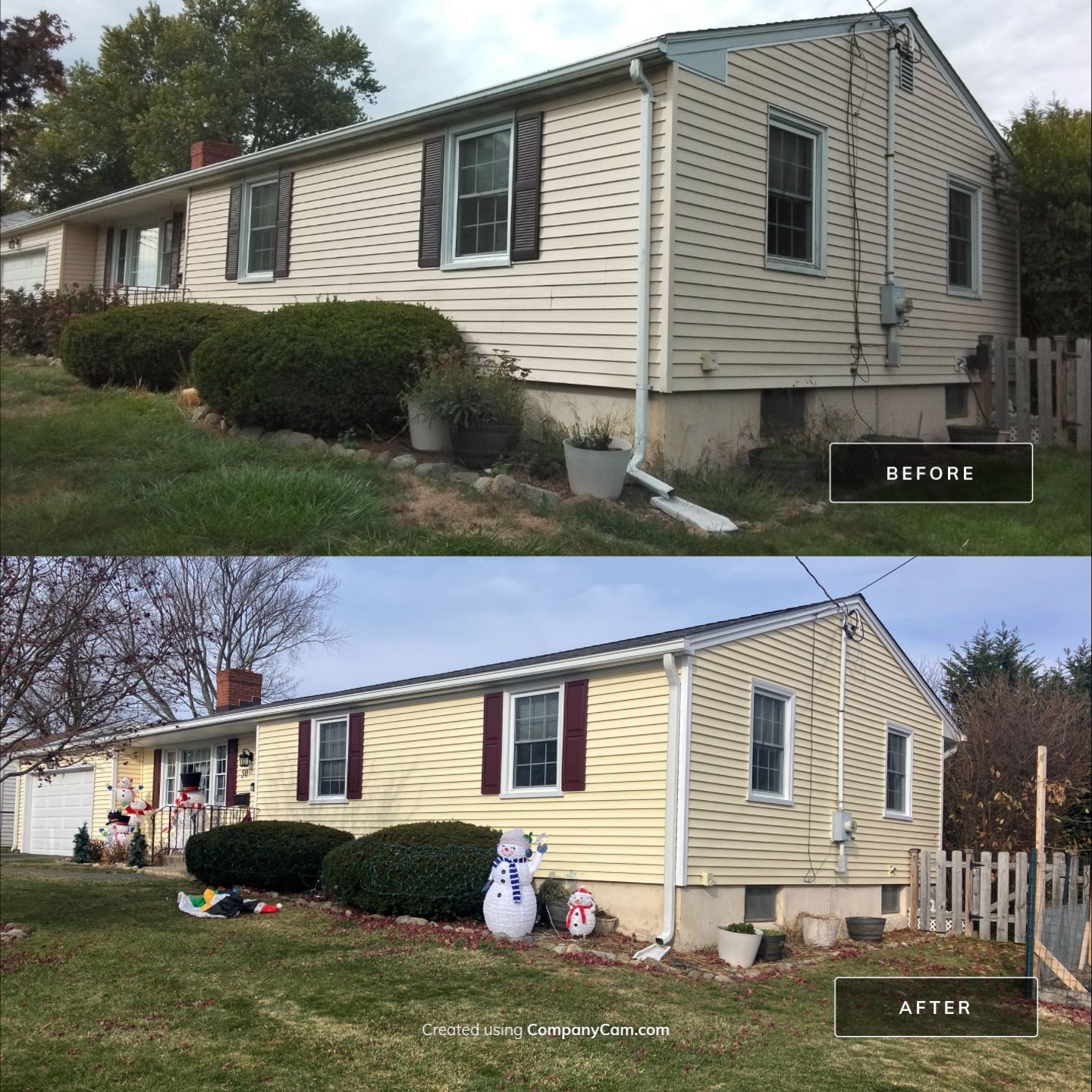 Transformative Siding update with Cert. Monogram D/4 x 12'6" Clapboard, Heritage Cream by DiGiorgi Roofing and Siding Inc