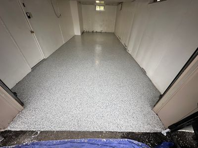 Garage Concrete Floor Coating Transformation 