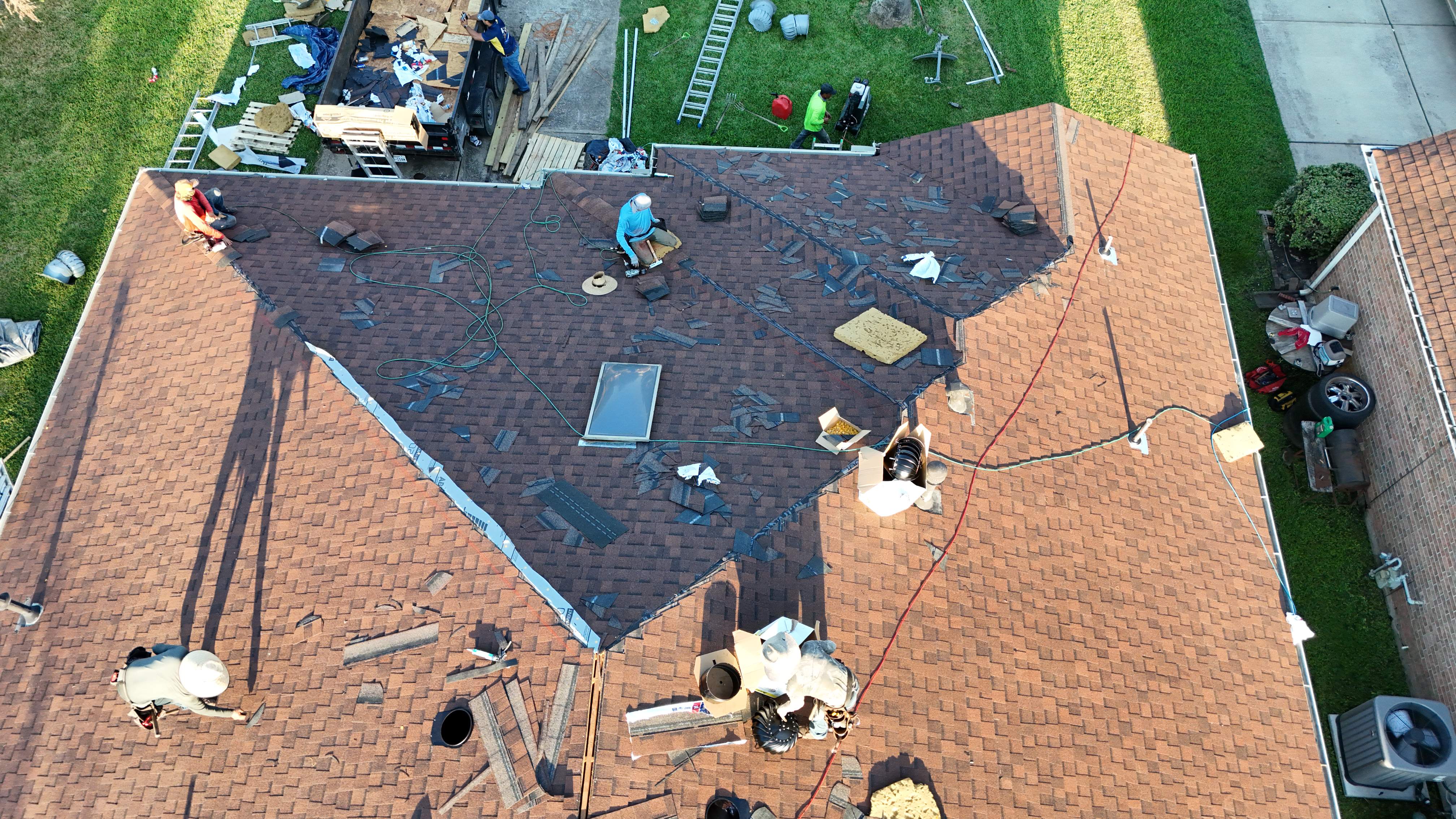 Roof Replacement with Skylights — Channelview, TX by PL Roofing & SB Roofing, LLC.