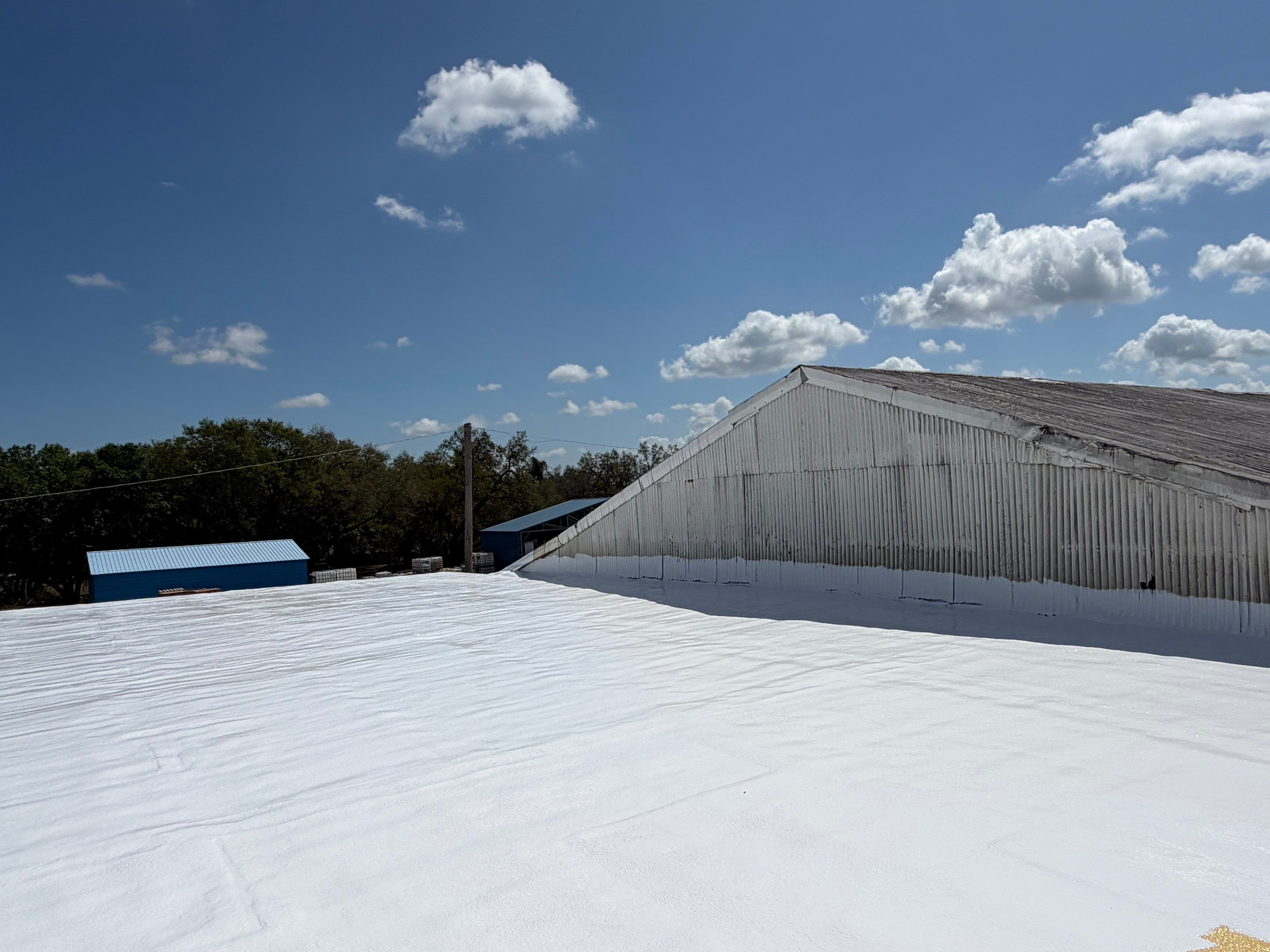 Seamless SPF Roof Installation for Bartow Commercial Office by CES Roofing