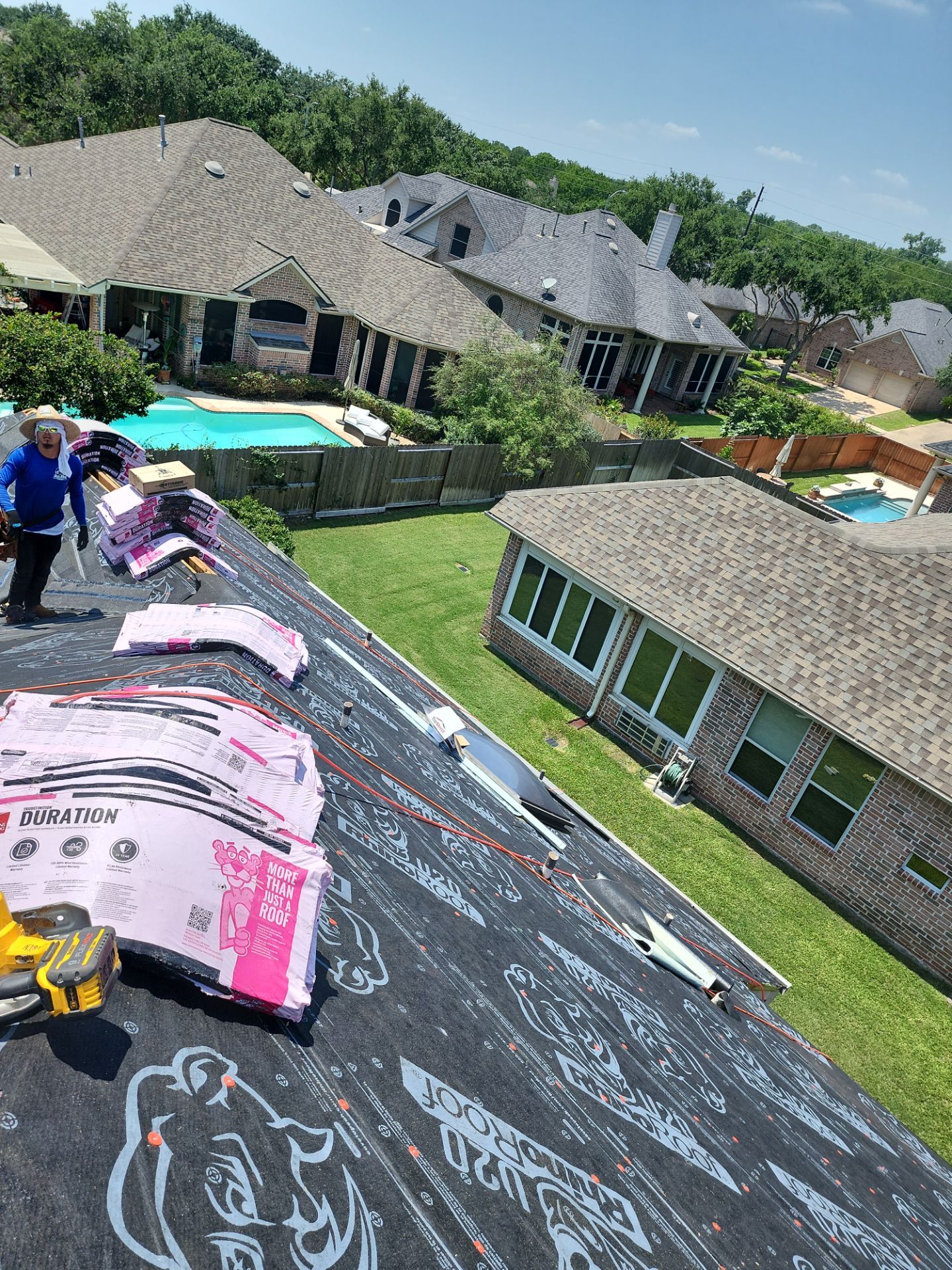 Residential Roofing Repair using Owen's Corning Duration (Lifetime) Shingles by Roof Repair Services LLC