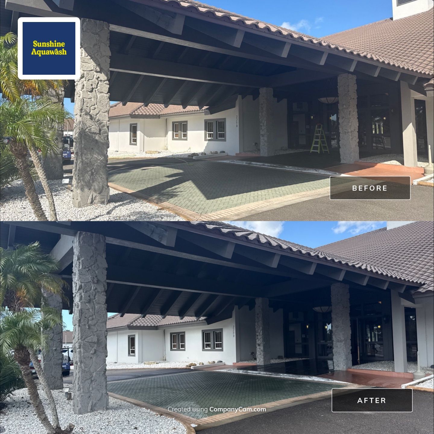 Commercial Entrance Cleaning at The Club at River Wilderness – Parrish, FL by Sunshine AquaWash