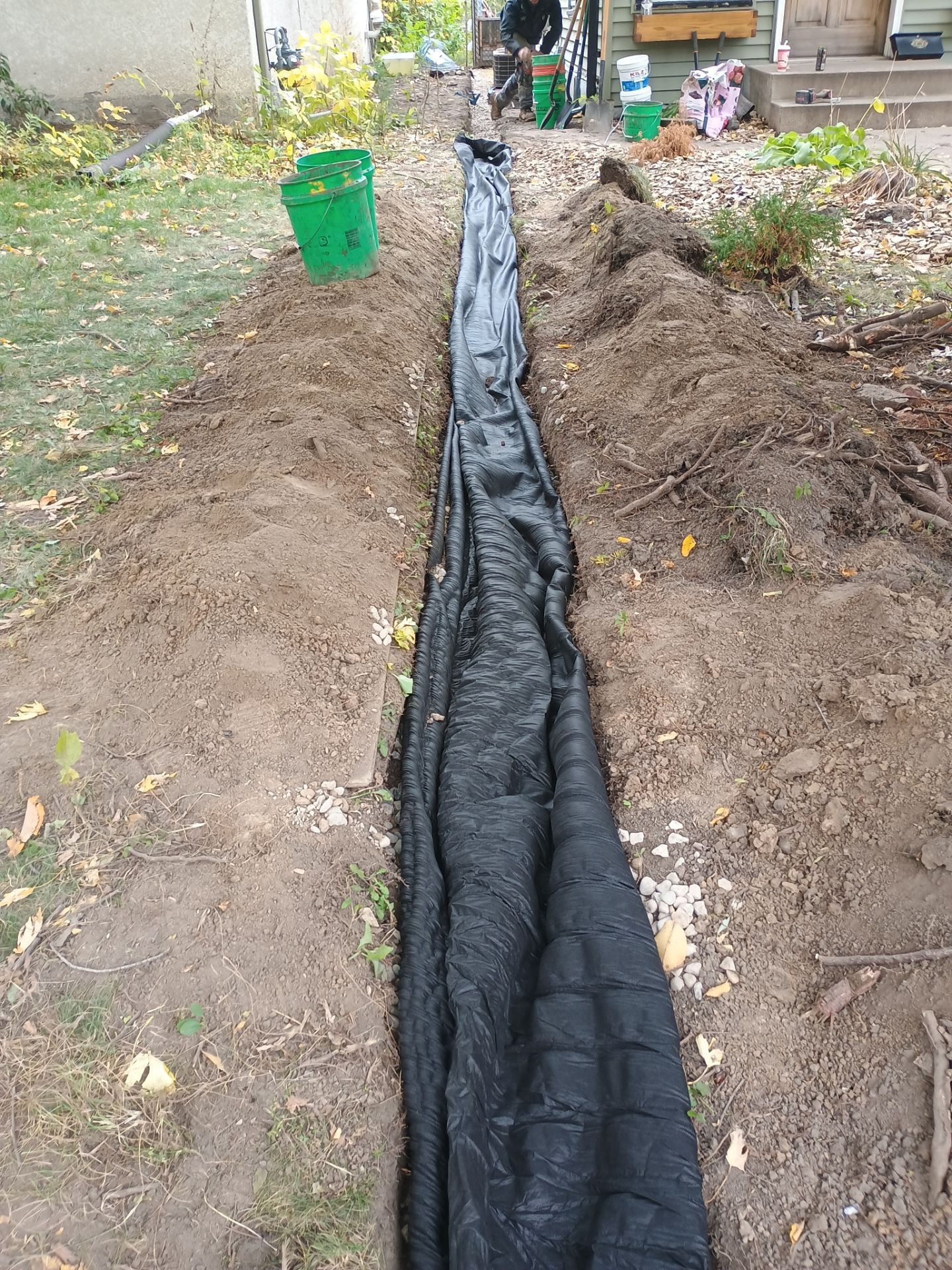 A French Drain for Maya by Waterproofing Northeast