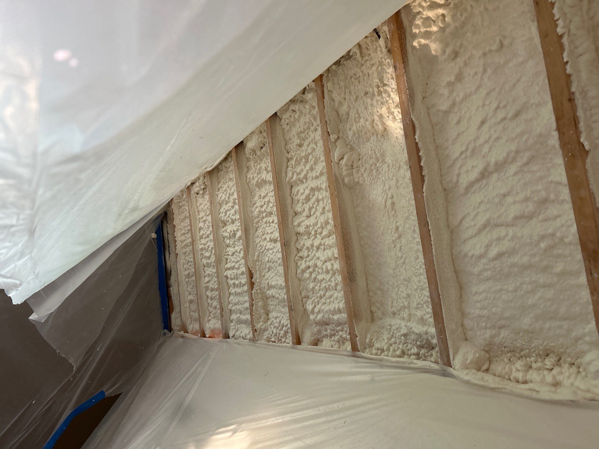 Attic Insulation using Closed Cell Spray Foam by NYS Foam & Energy