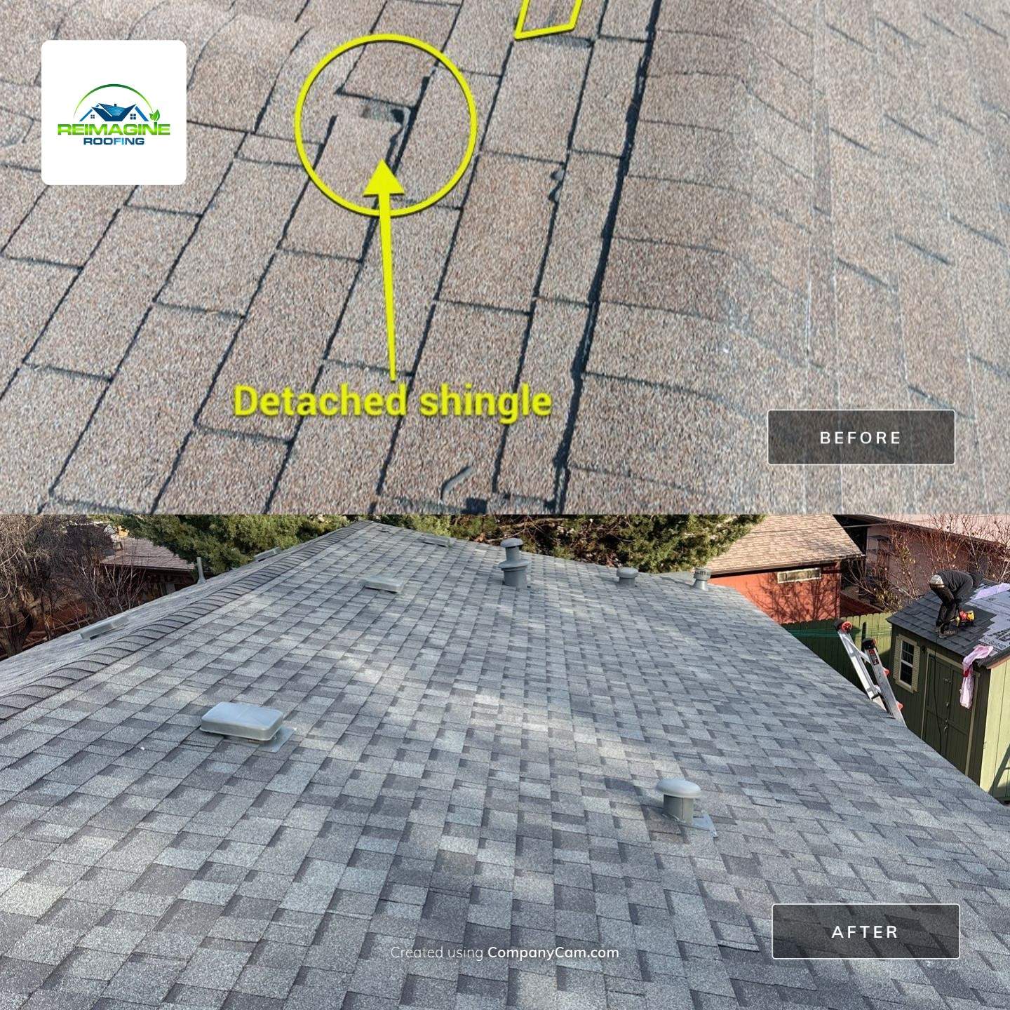 Estate Gray Shingles by Reimagine Roofing