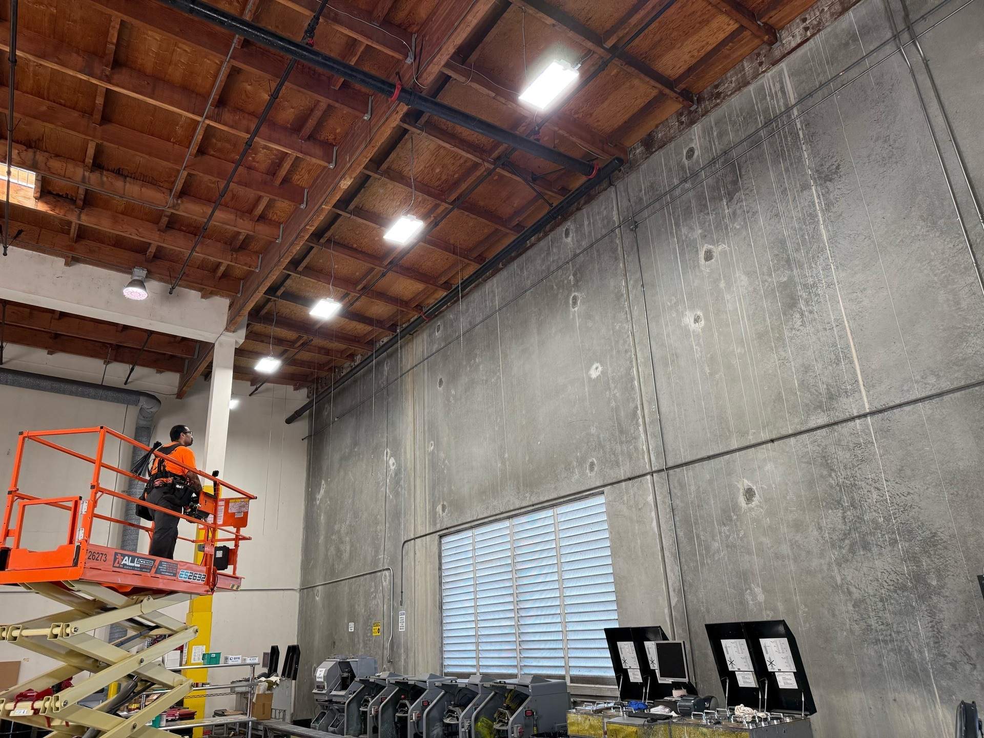 Forklift Charging Stations & LED Lighting Upgrade – Chemical Storage Facility, Santa Fe Springs, CA by Ring and Ping Inc.