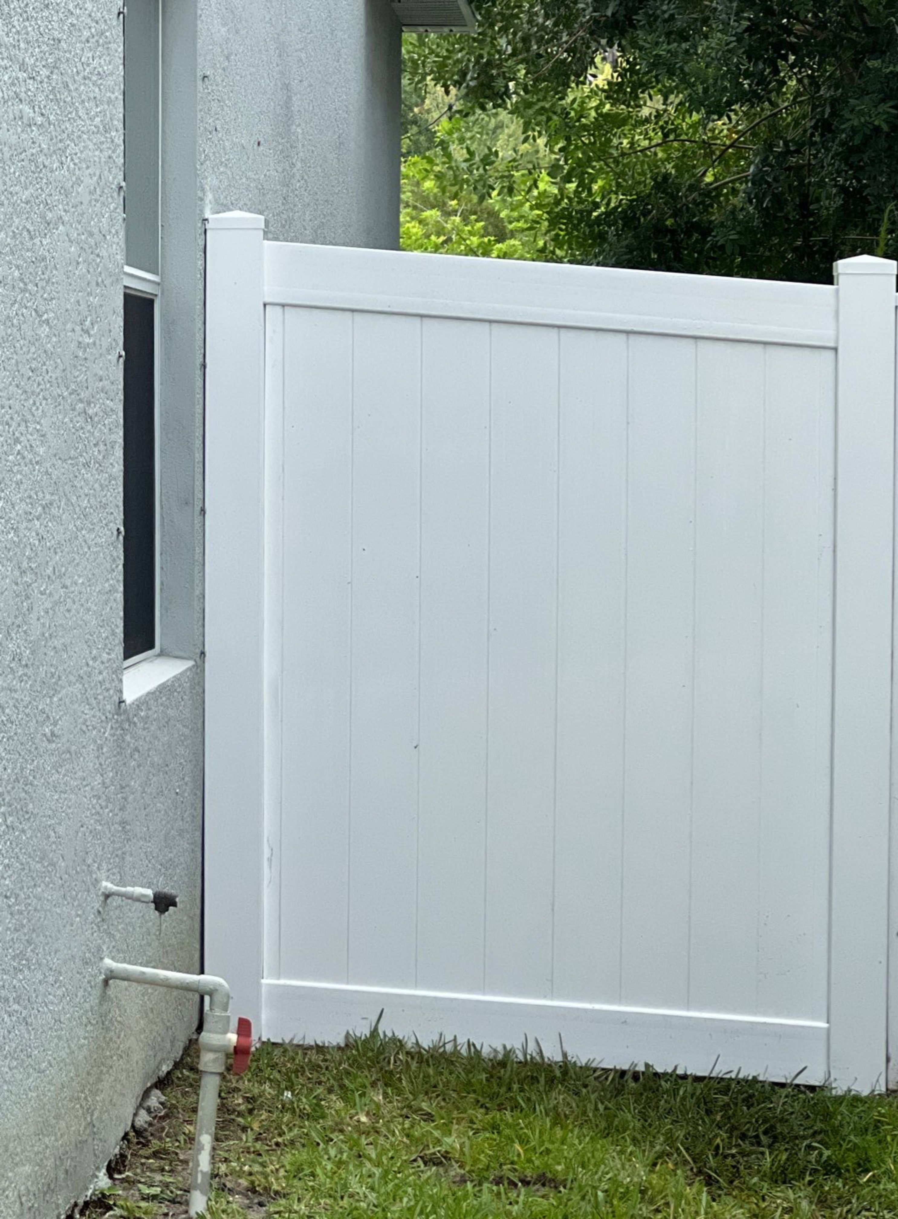 Ruskin, FL 6ft. Tall White Vinyl Privacy with 4ft. Tall White Vinyl Spaced Picket Fence by Asap fence and gates, LLC