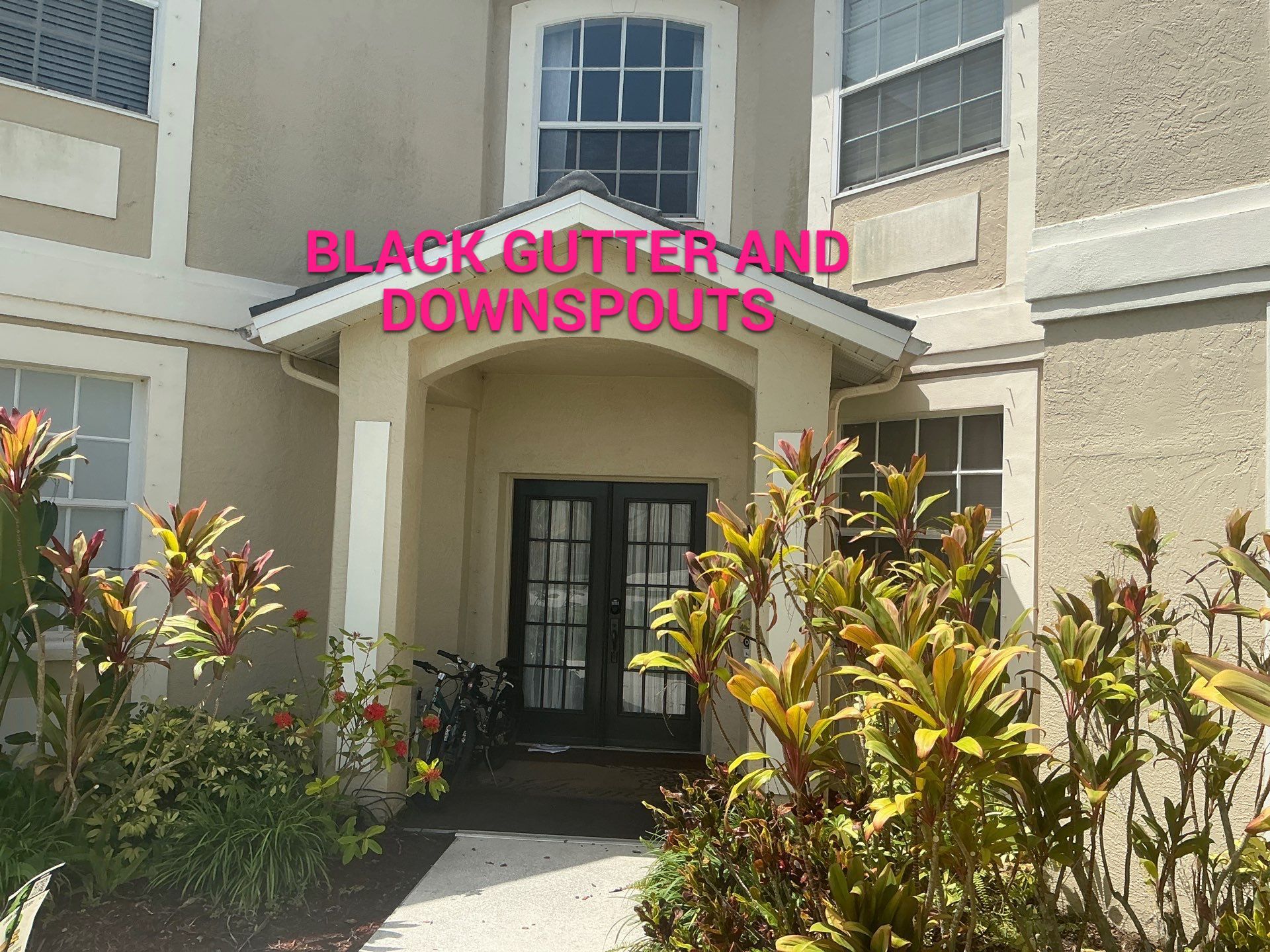 Black Seamless Gutters for Modern Homes in Osprey FL by Gutter Professors