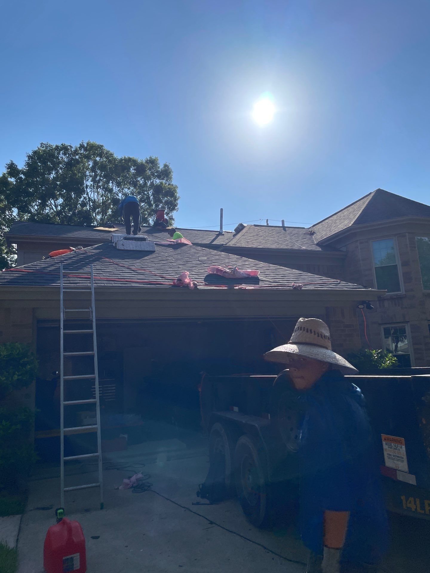 Residential Roofing Installation using Owen's Corning Duration (Lifetime) Shingles by Roof Repair Company
