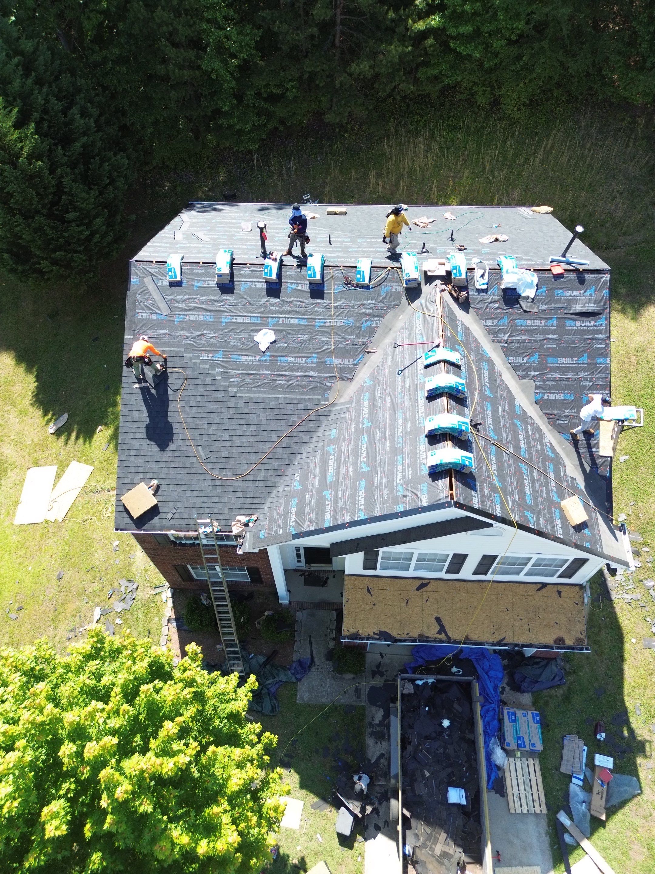 Roof replacement by wind damage by Just Brilliant Restoration JBR
