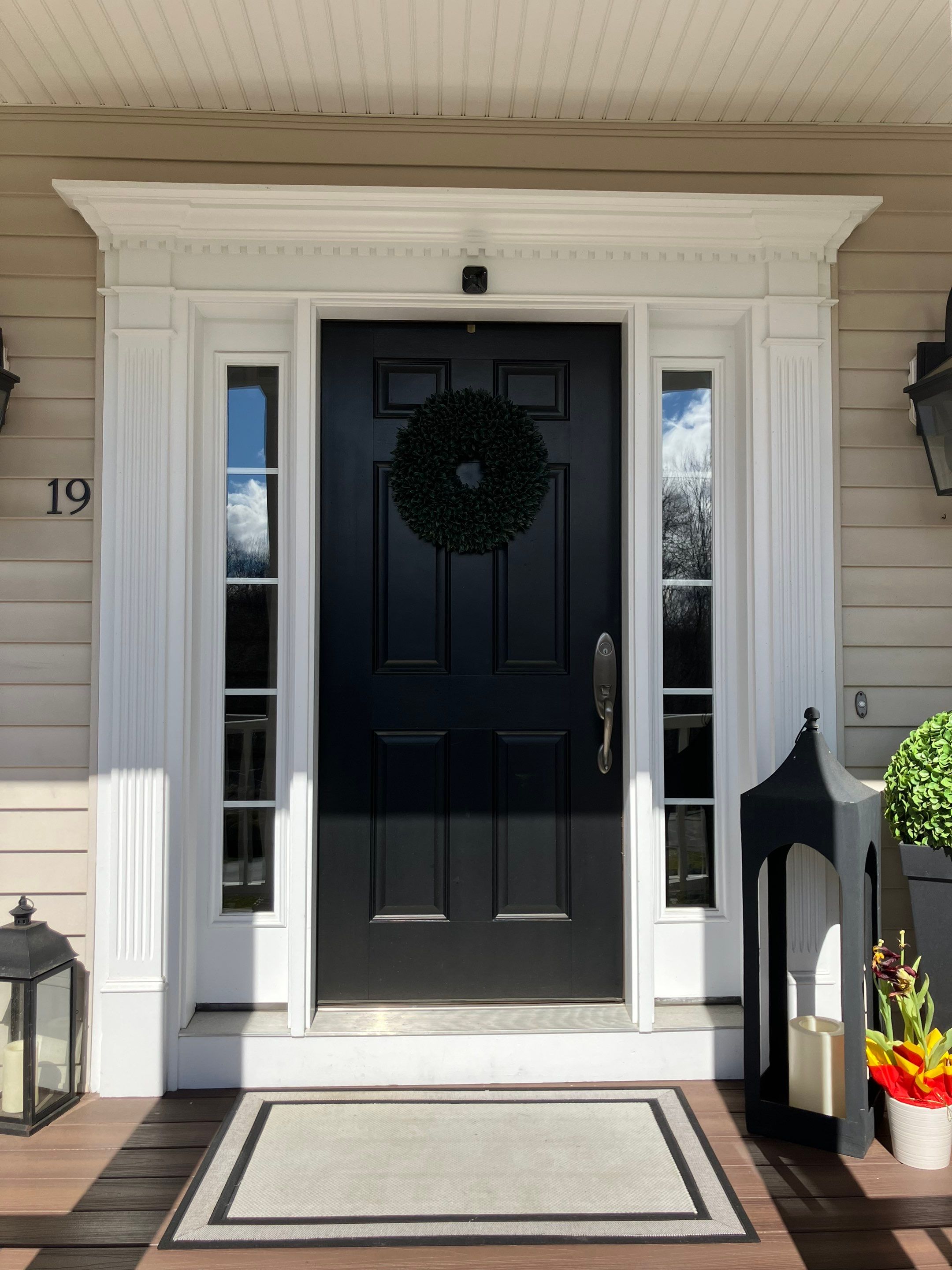 Entry door transformation  by DiGiorgi Roofing and Siding Inc