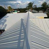 24ga 1" Nail-Strip Regal White  by Total Roofing System The Metal Roof Experts