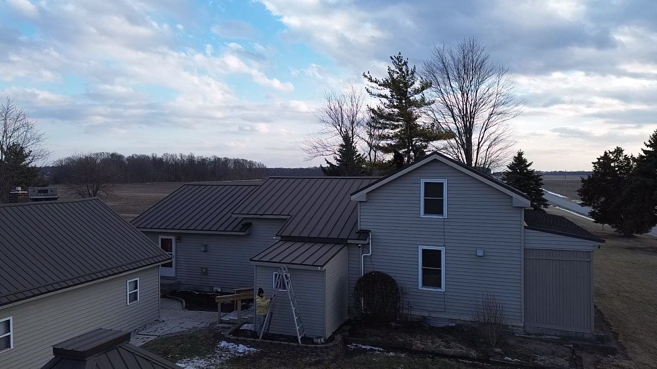 Standing Seam & Exposed Fastener Metal Roof Installation – Bluffton, IN by 4Ever Metal Roofing