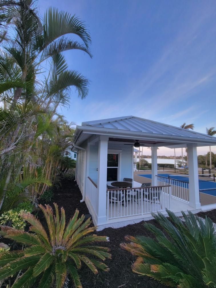 All New 1/2 Round Gutters in Nokomis FL by Gutter Professors