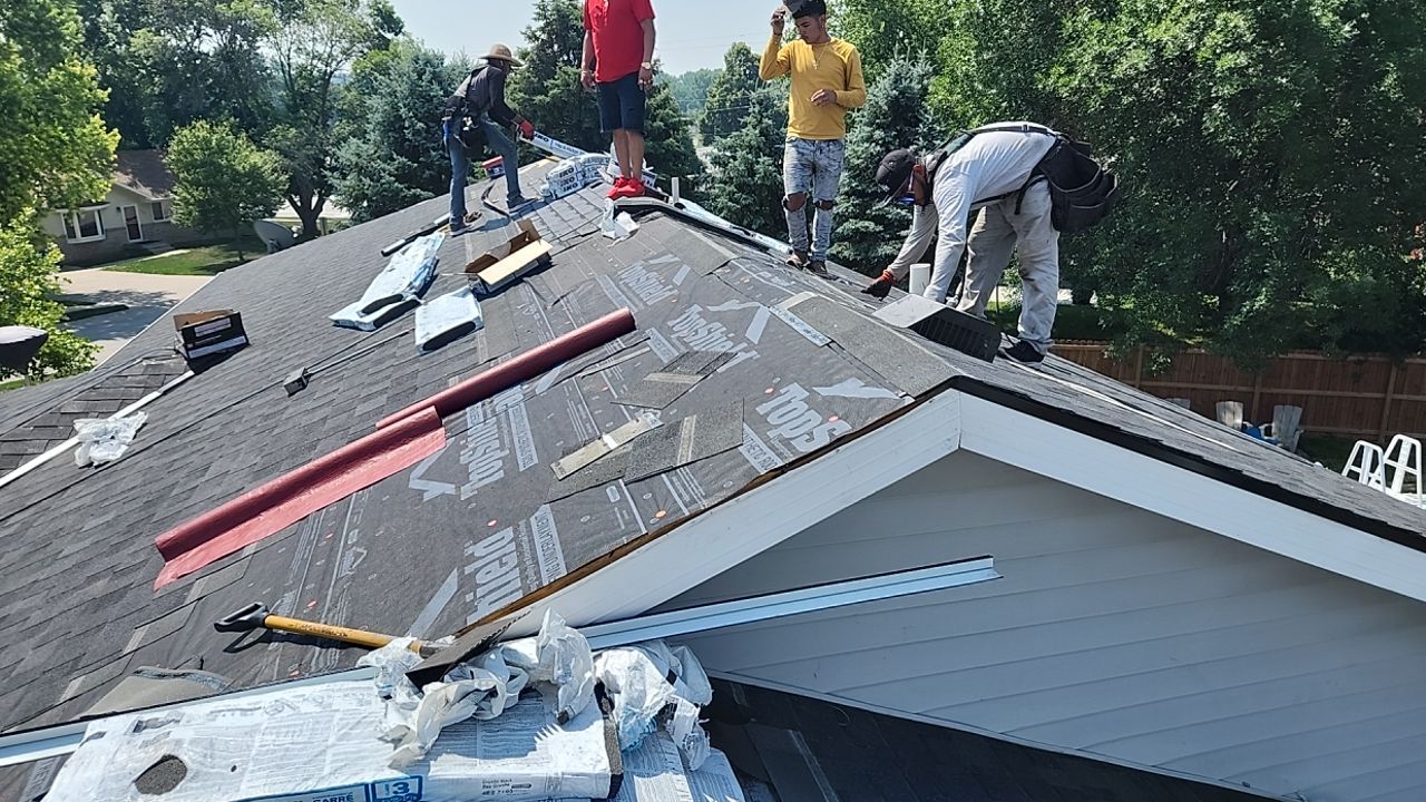Roofing / Siding / Gutters using IKO Dynasty Granite Black / Norandex Siding by Lightning Exteriors