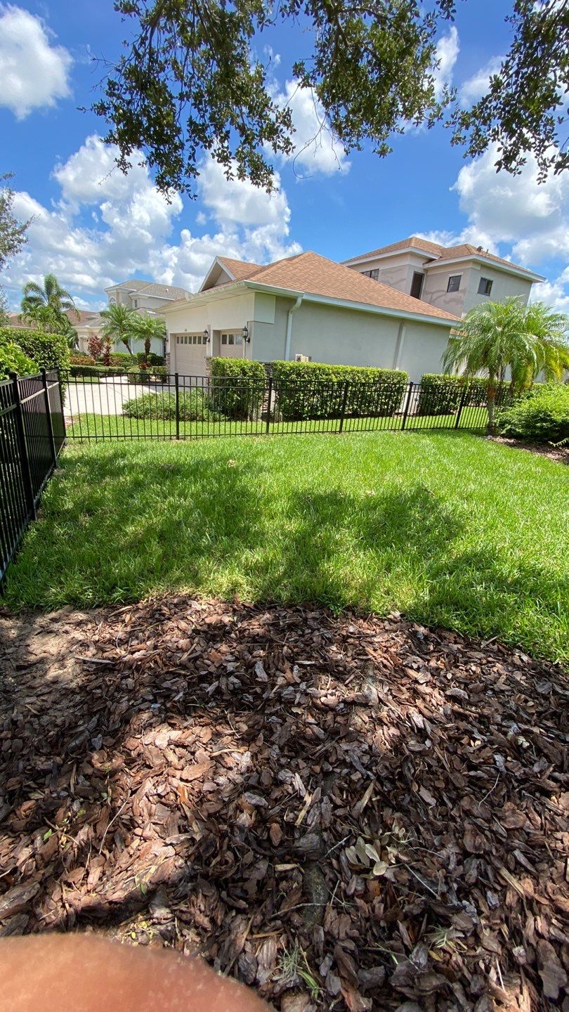 Aluminum Fence Installation using Black 3 Rail Aluminum Fence by Asap fence and gates, LLC