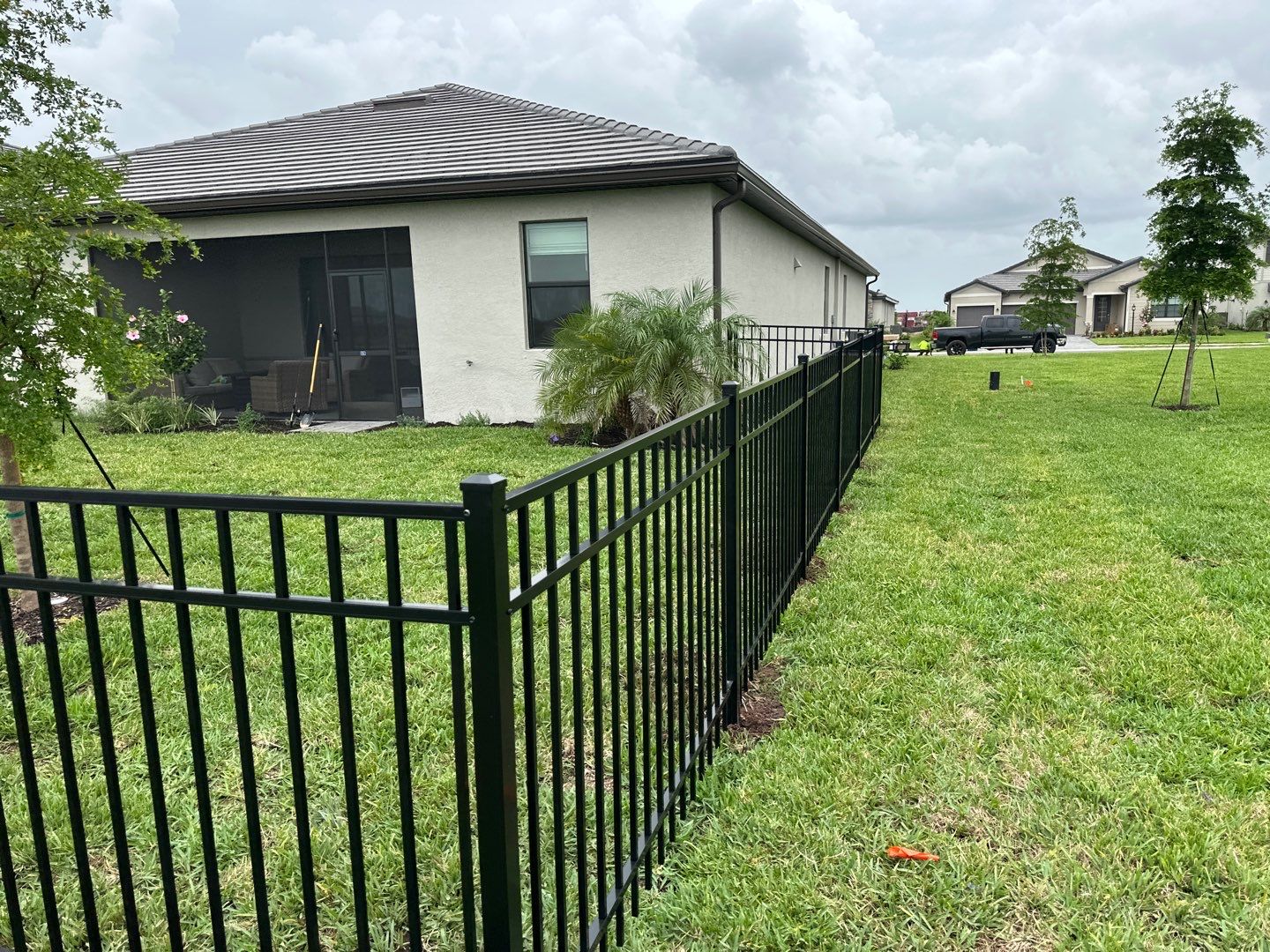 Aluminum Fence Installation using 3 Rail Aluminum Fence by Asap fence and gates, LLC