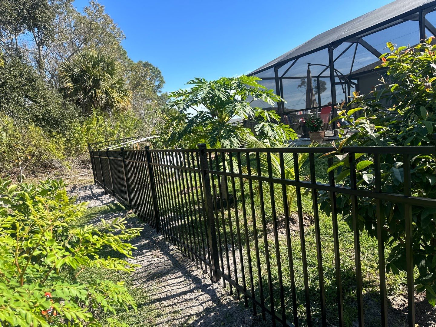 Aluminum Fence Installation using Black 3 Rail Aluminum Fence by Asap fence and gates, LLC