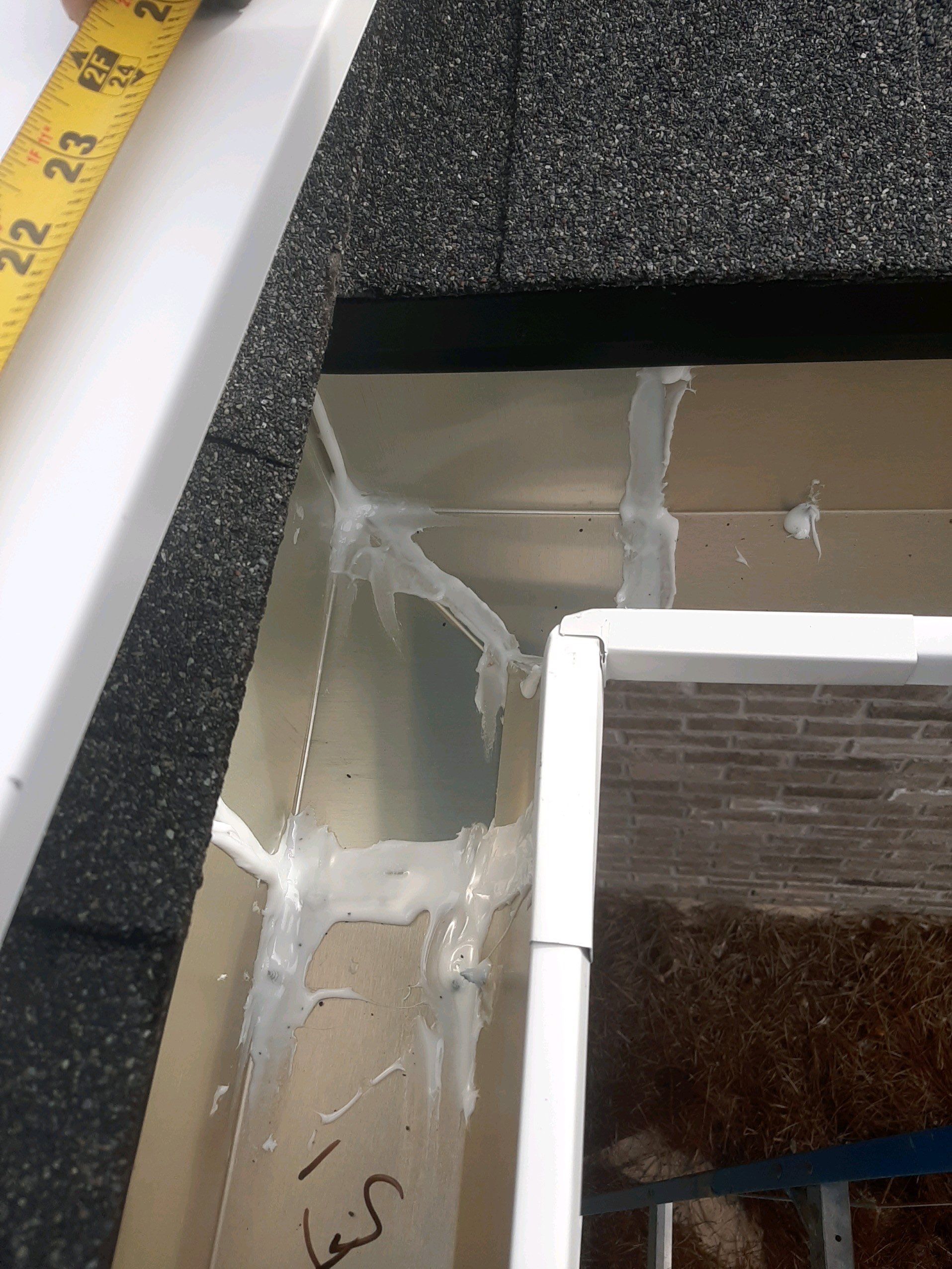 Seamless Gutter Installation Using White K-Style Gutters by Gutter Professors