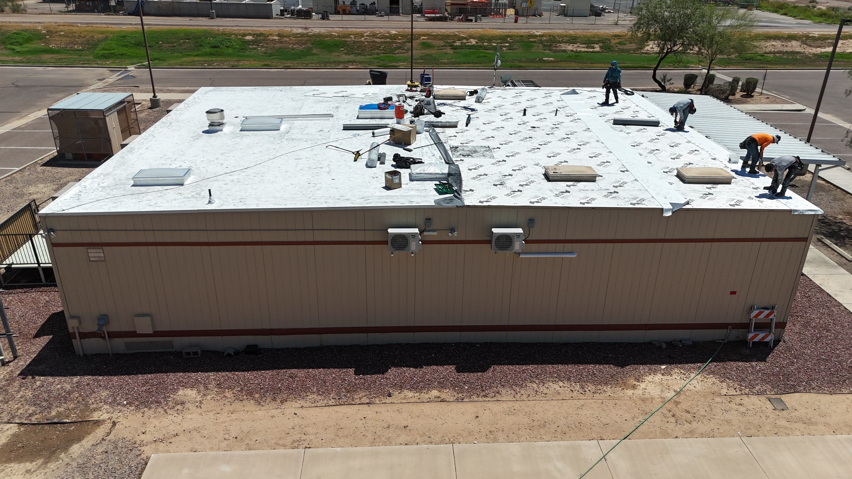 TPO Commercial Roof by Saint Roofing