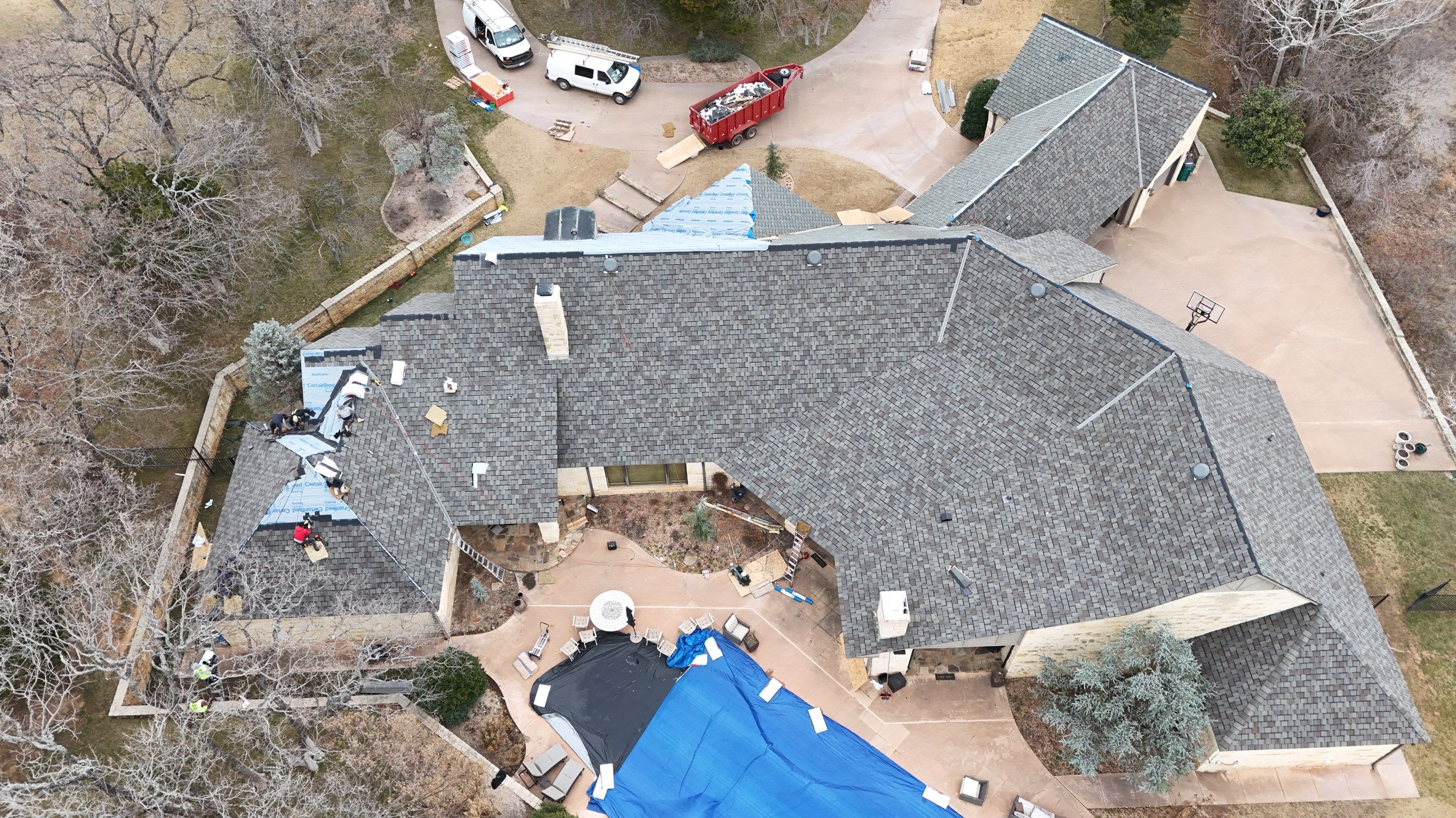 Reroof using Certainteed Integrity Roof System by Castillo Roofing