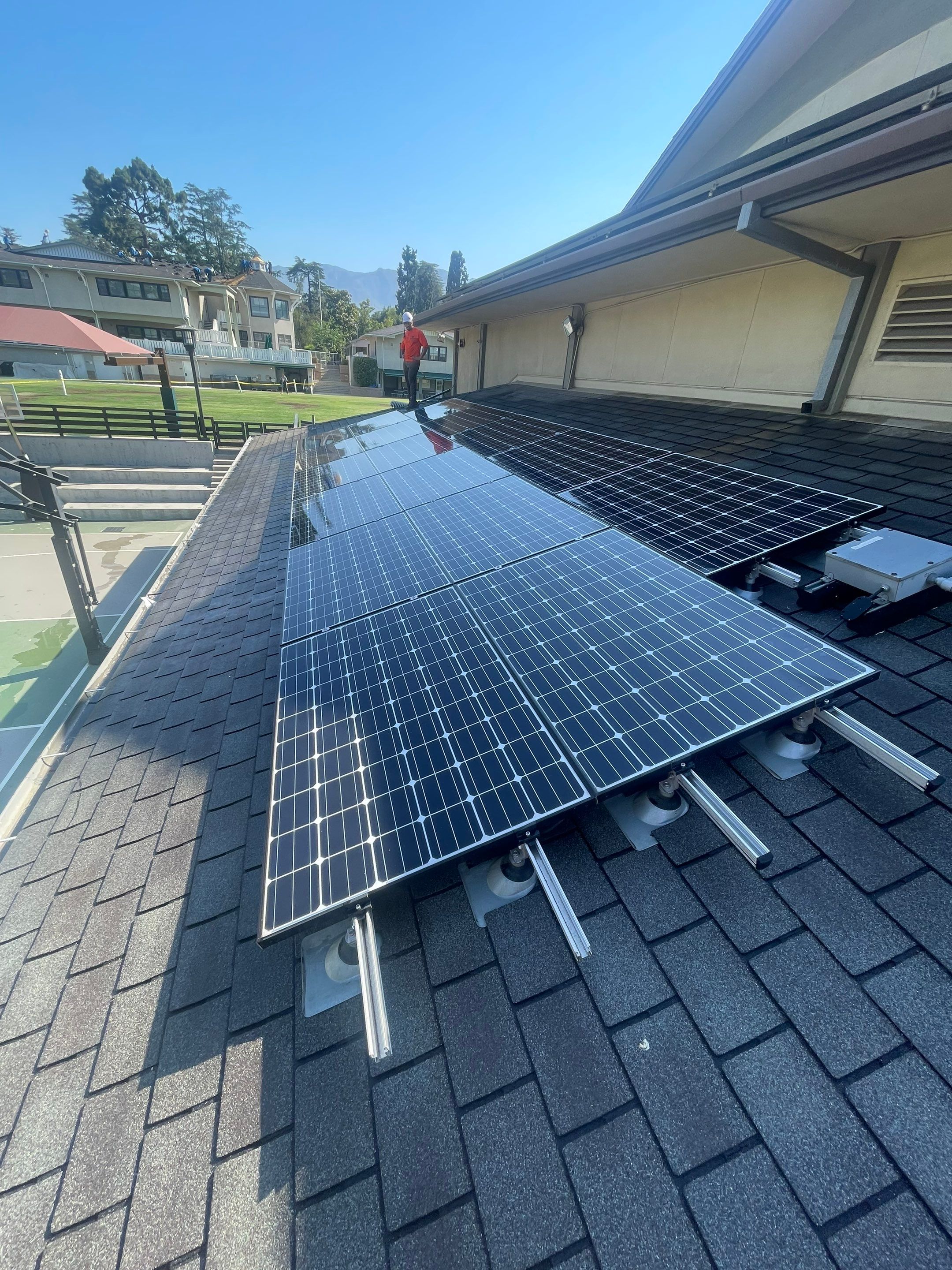 Commercial Solar Panel Cleaning for Chandler School in Pasadena Ca by Palm Coast Solar Cleaning