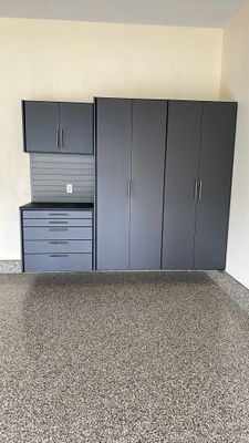 Randy P. added cabinets to his Banner Garage Floor