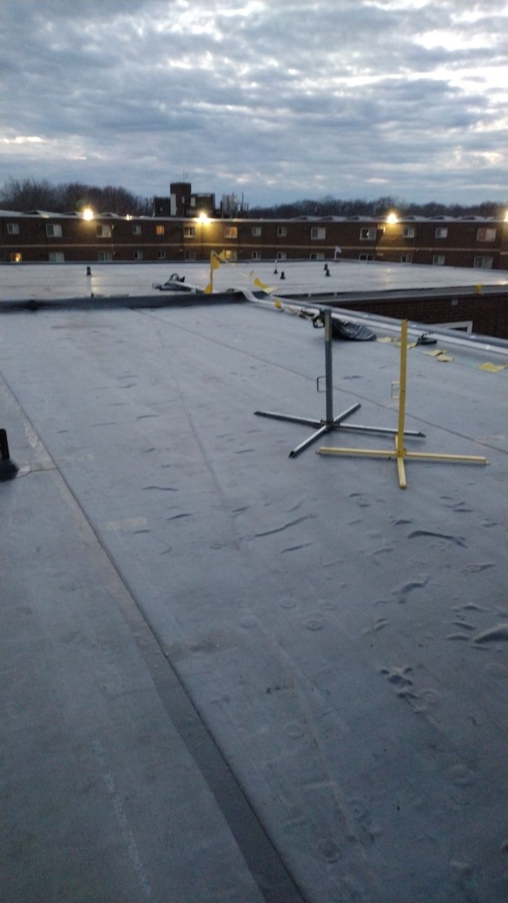 Commercial flat roof parma by Absolute Roofing and Construction