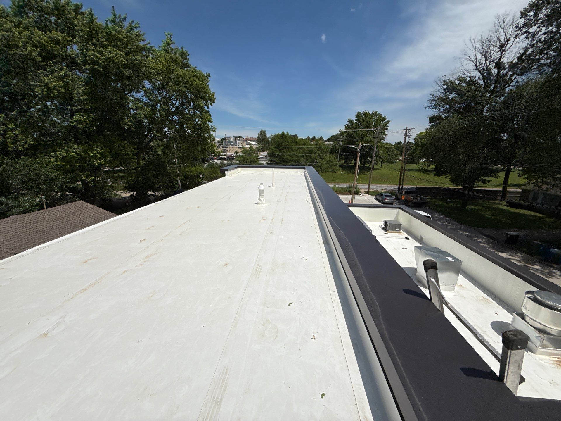 Commercial Flat Roof Install - Single-Ply Membrane  by Titan Commercial & Residential Roofing 