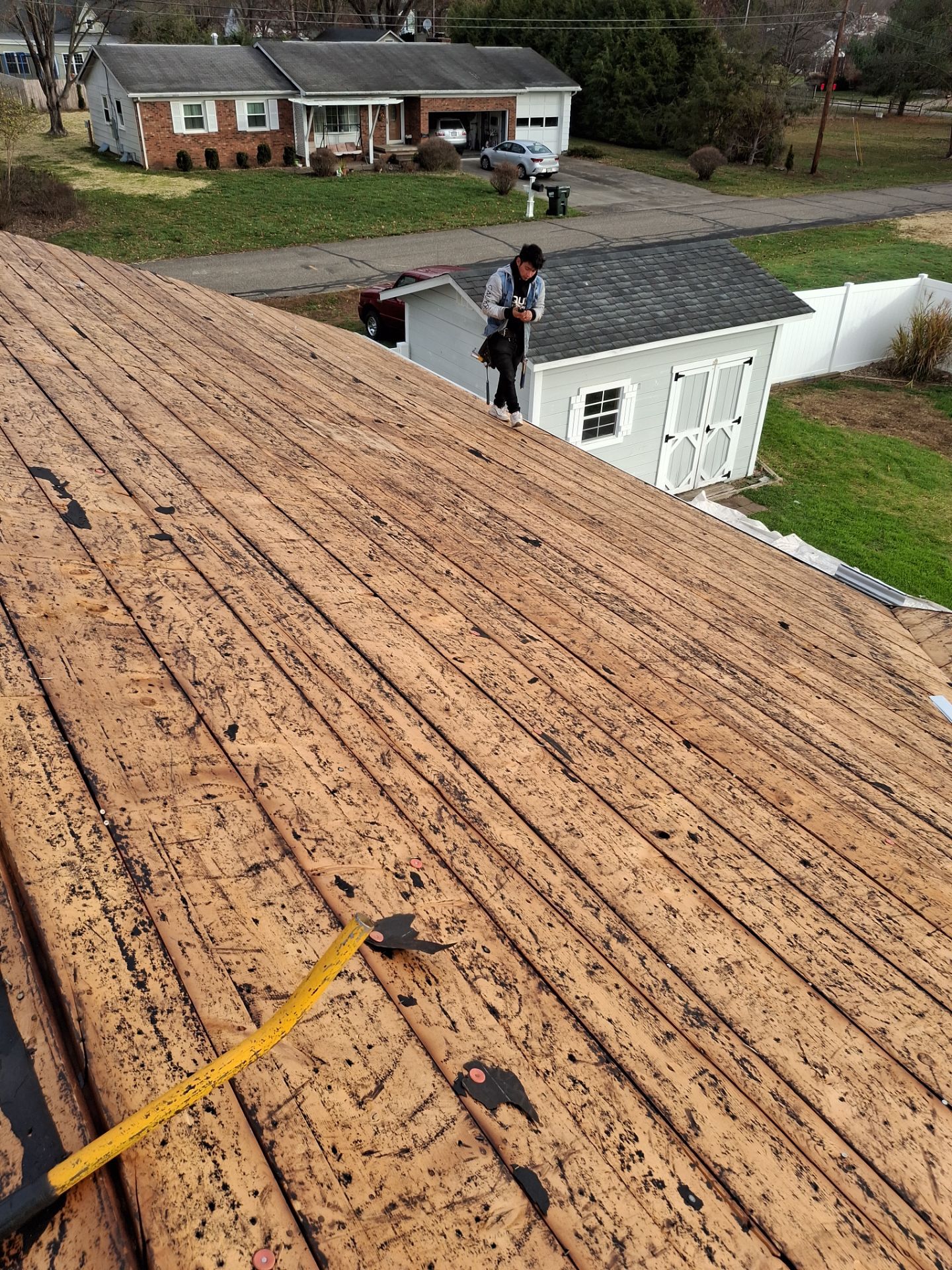 Residential Roofing Installation using GAF Timberline HDZ Pewter Gray by Rainstoppers Roofing