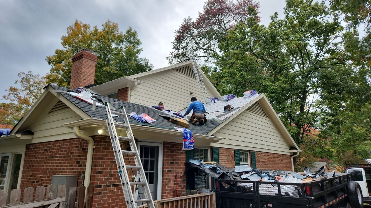 New Roof with Solar Panels by Just In Time Roofing and Restoration