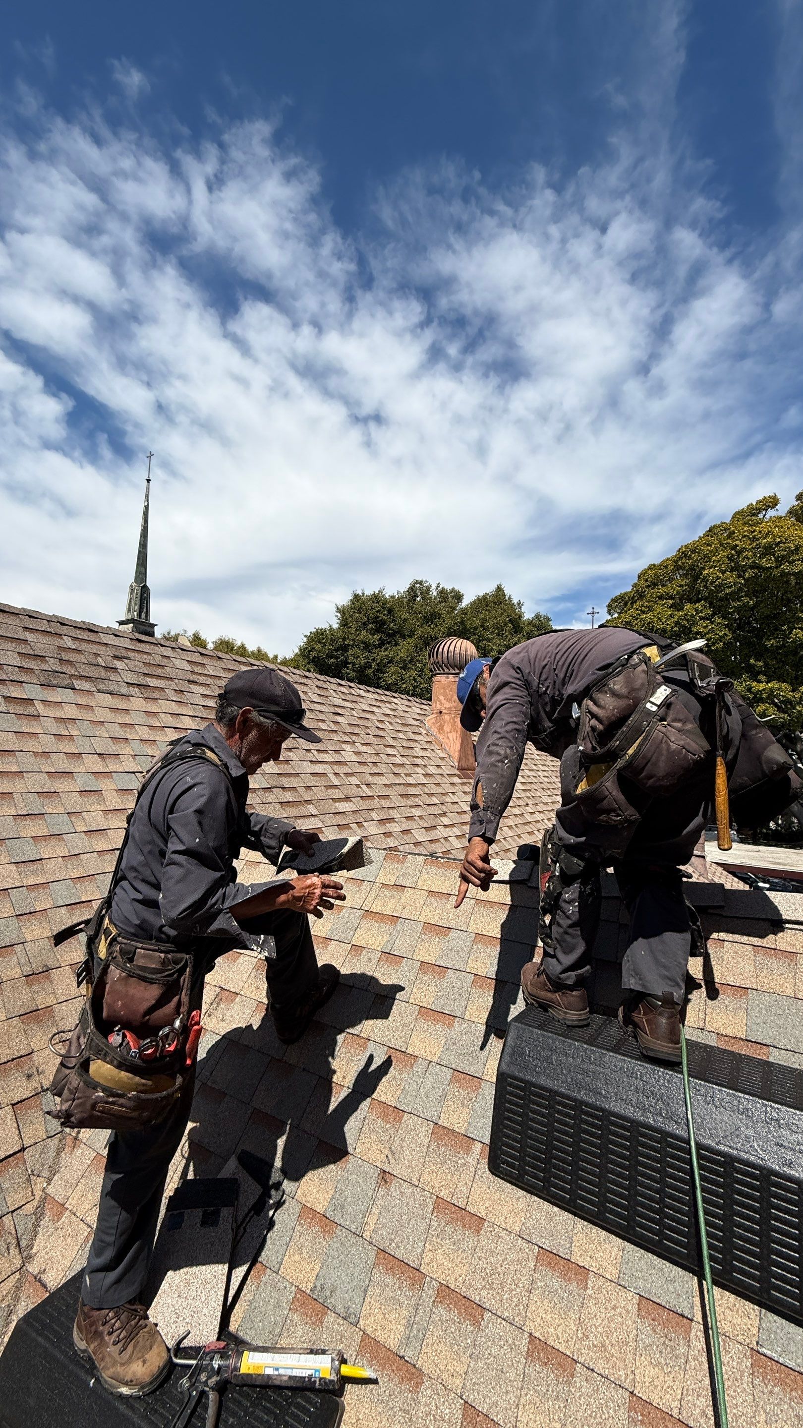 Grace Lutheran Church in Culver City - Roof Repairs using GAF Copper Canyon  by Hull Brothers Roofing