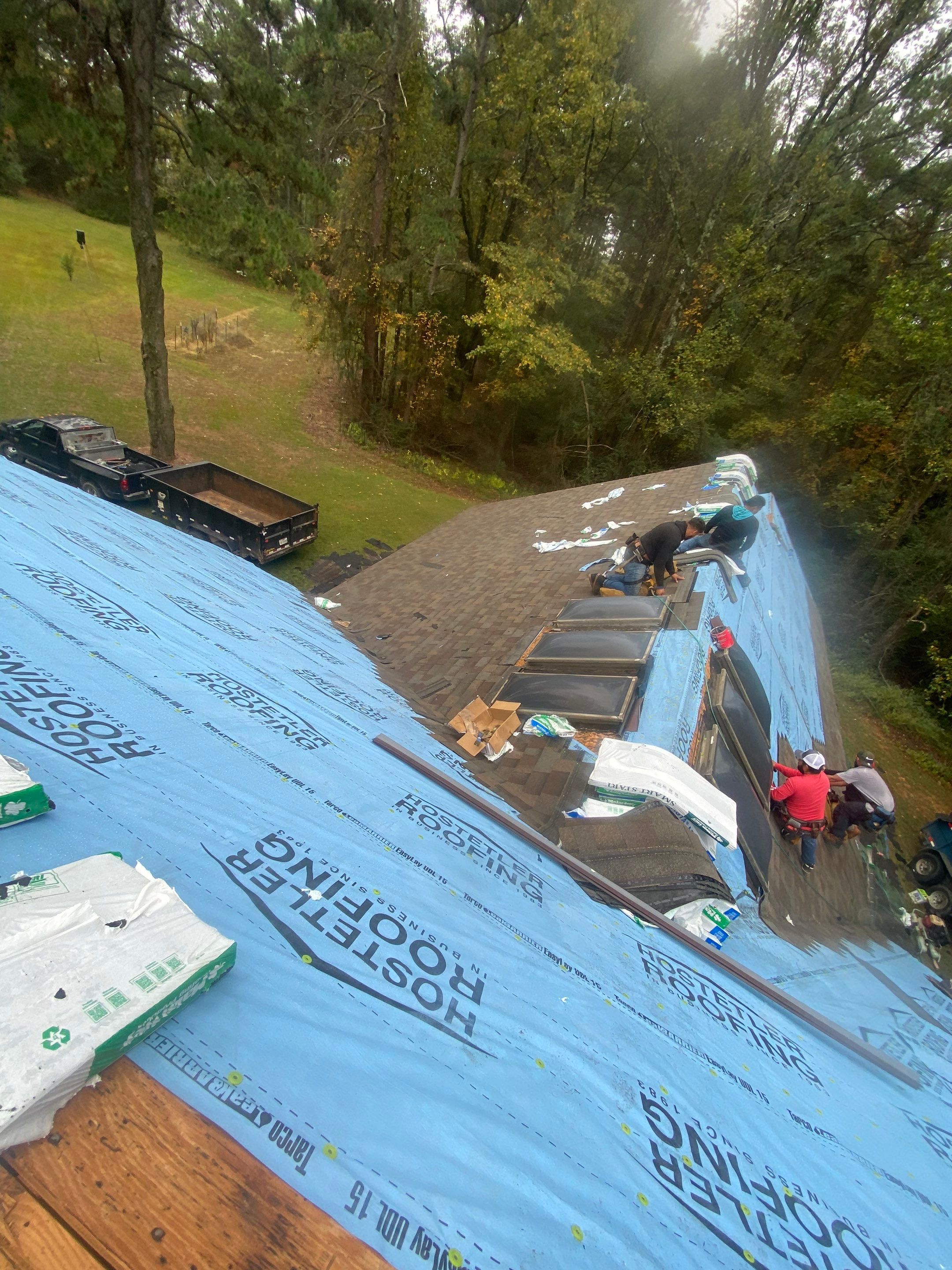 Residential Roofing Repair using Malarkey Highlander: Natural Wood by Hostetler Roofing