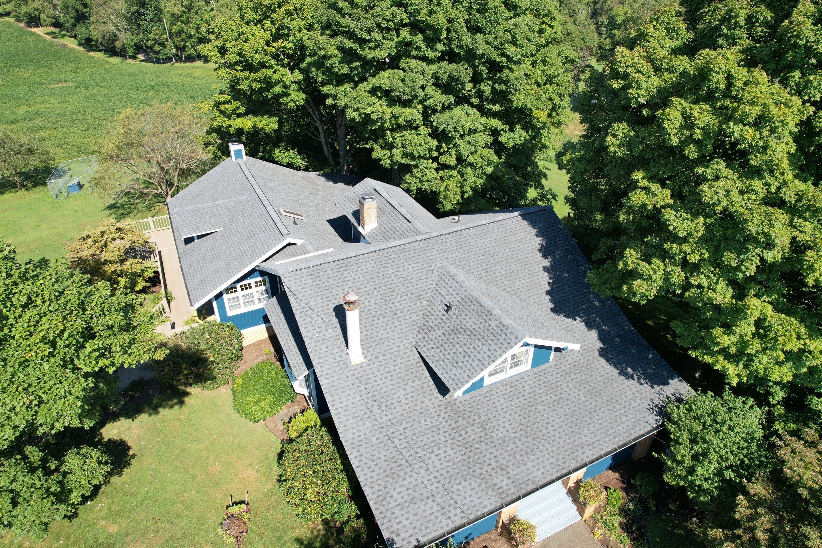 Residential Roofing Installation using GAF Timberline HDZ, Pewter Gray by Rainstoppers Roofing