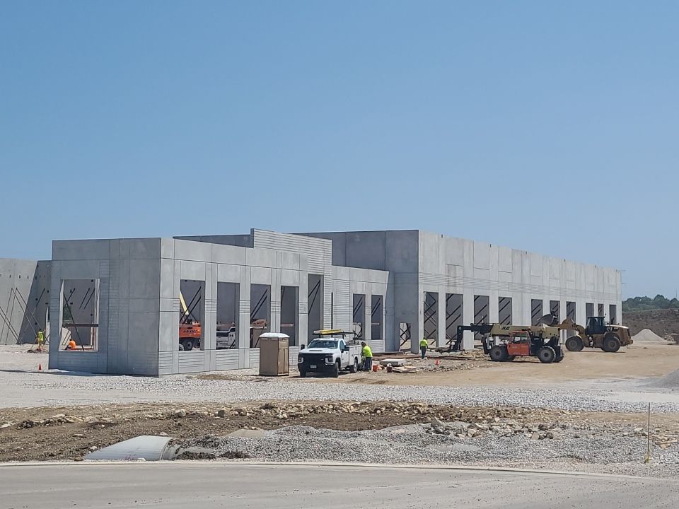New Construction Precast - Warehouse, Office & Line Striping by Blair Commercial Painting, LLC