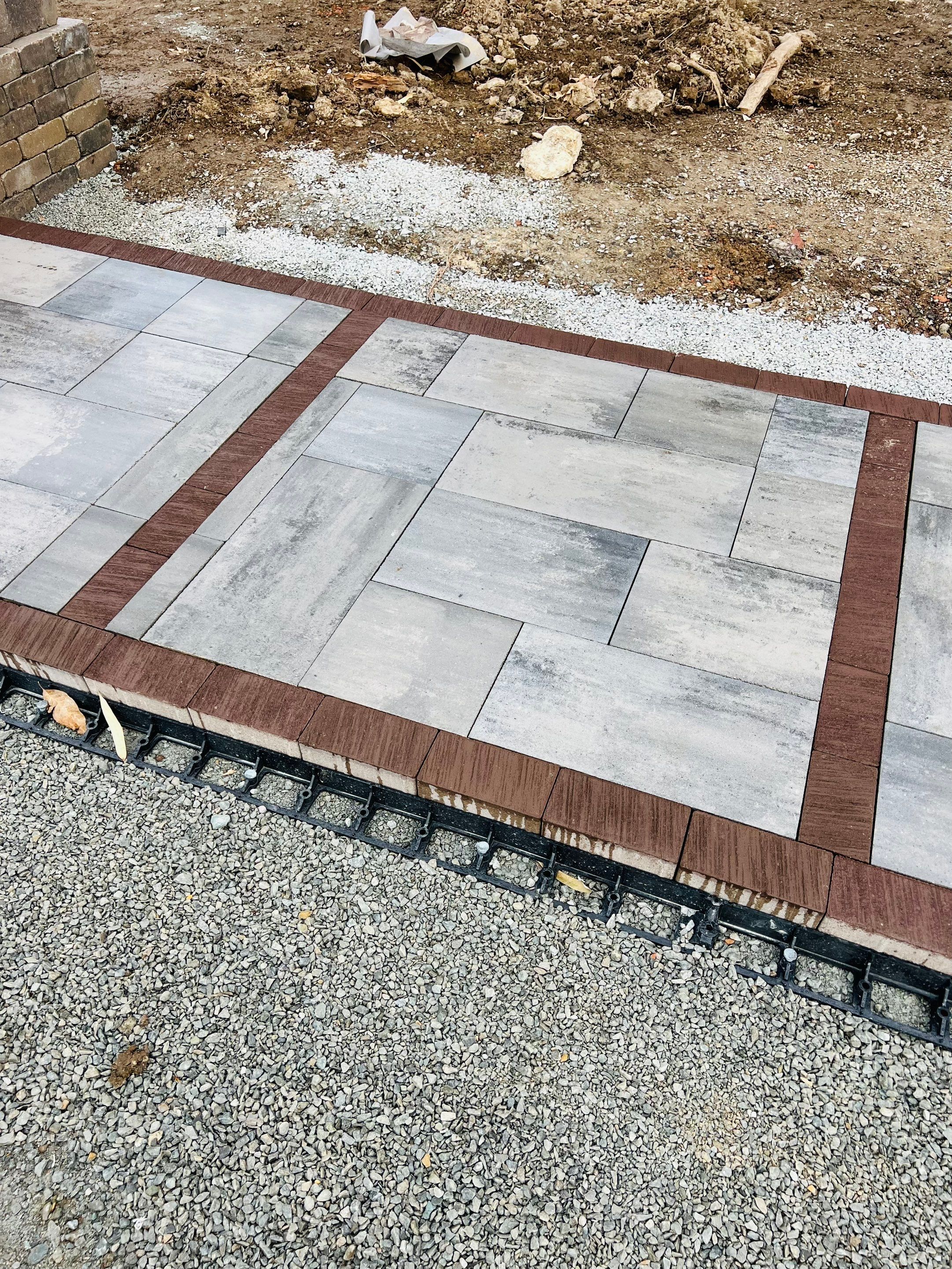 Hardscape Design & Install using Unilock Products by Reisenberg’s Lawn & Landscape, LLC