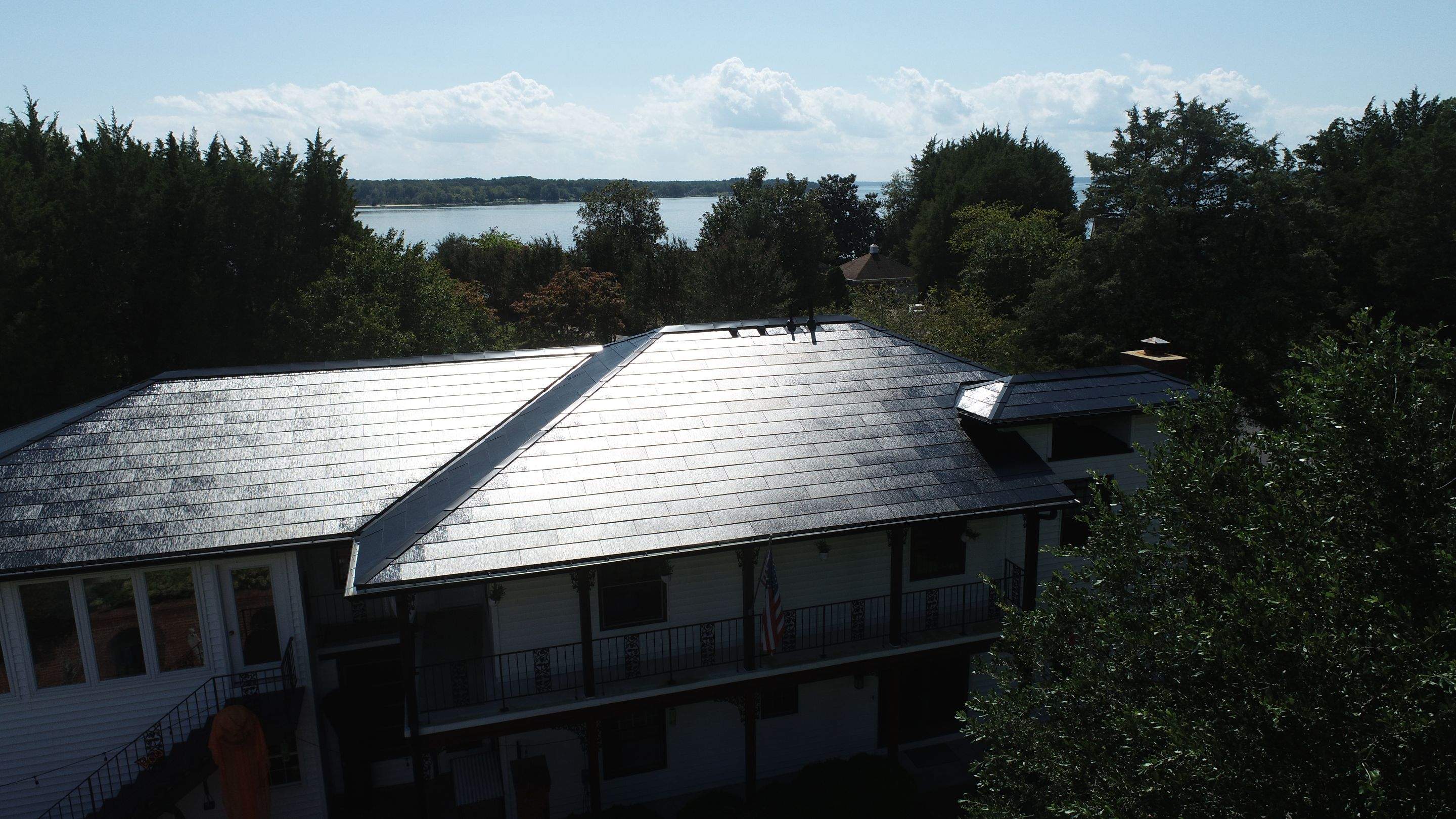 Tesla Solar Roof + Powerwall in Leonardtown, MD by American Home Contractors